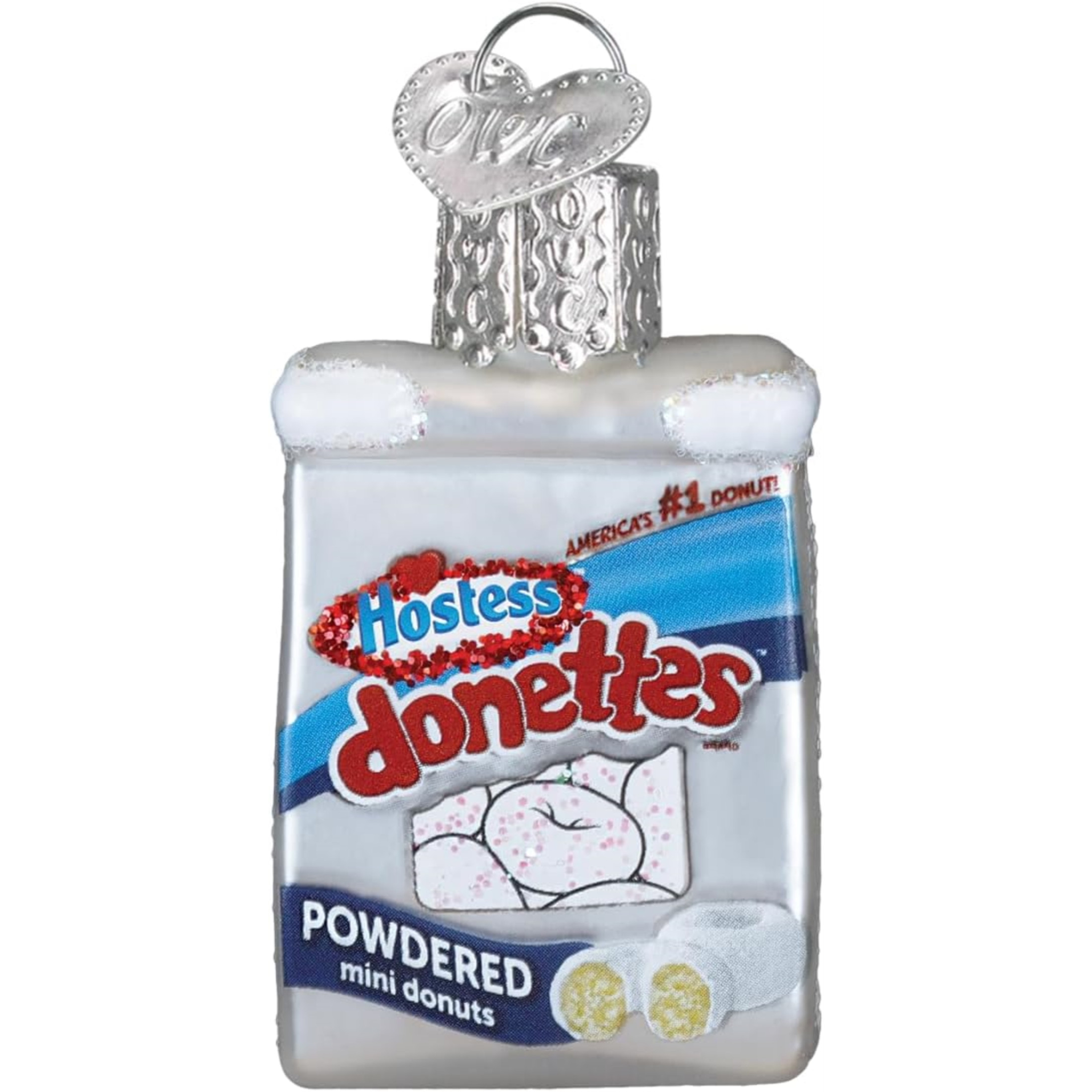 Old World Christmas Blown Glass Ornament for Christmas Tree, Gumdrops (Mini) Collection, Hostess Donettes
