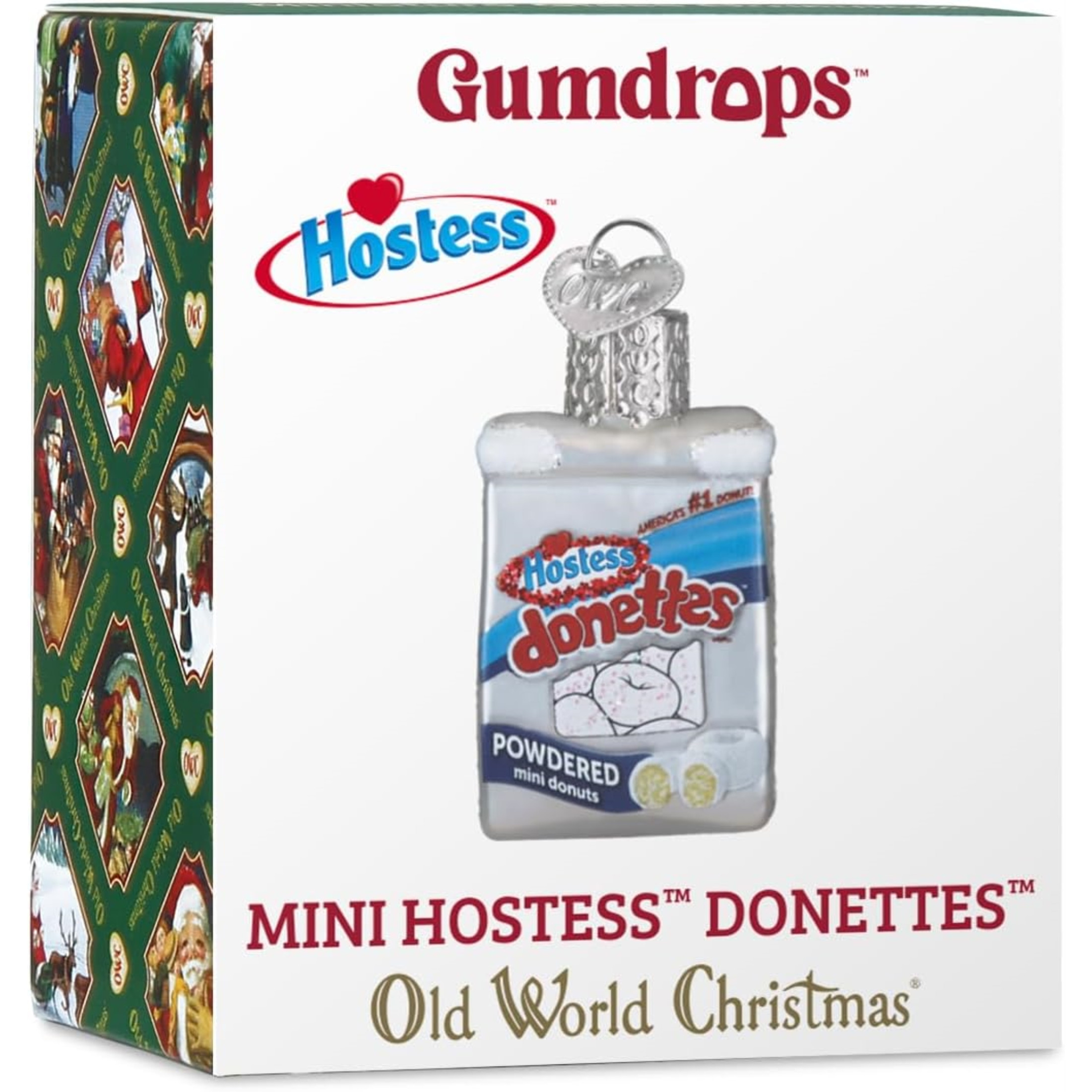 Old World Christmas Blown Glass Ornament for Christmas Tree, Gumdrops (Mini) Collection, Hostess Donettes