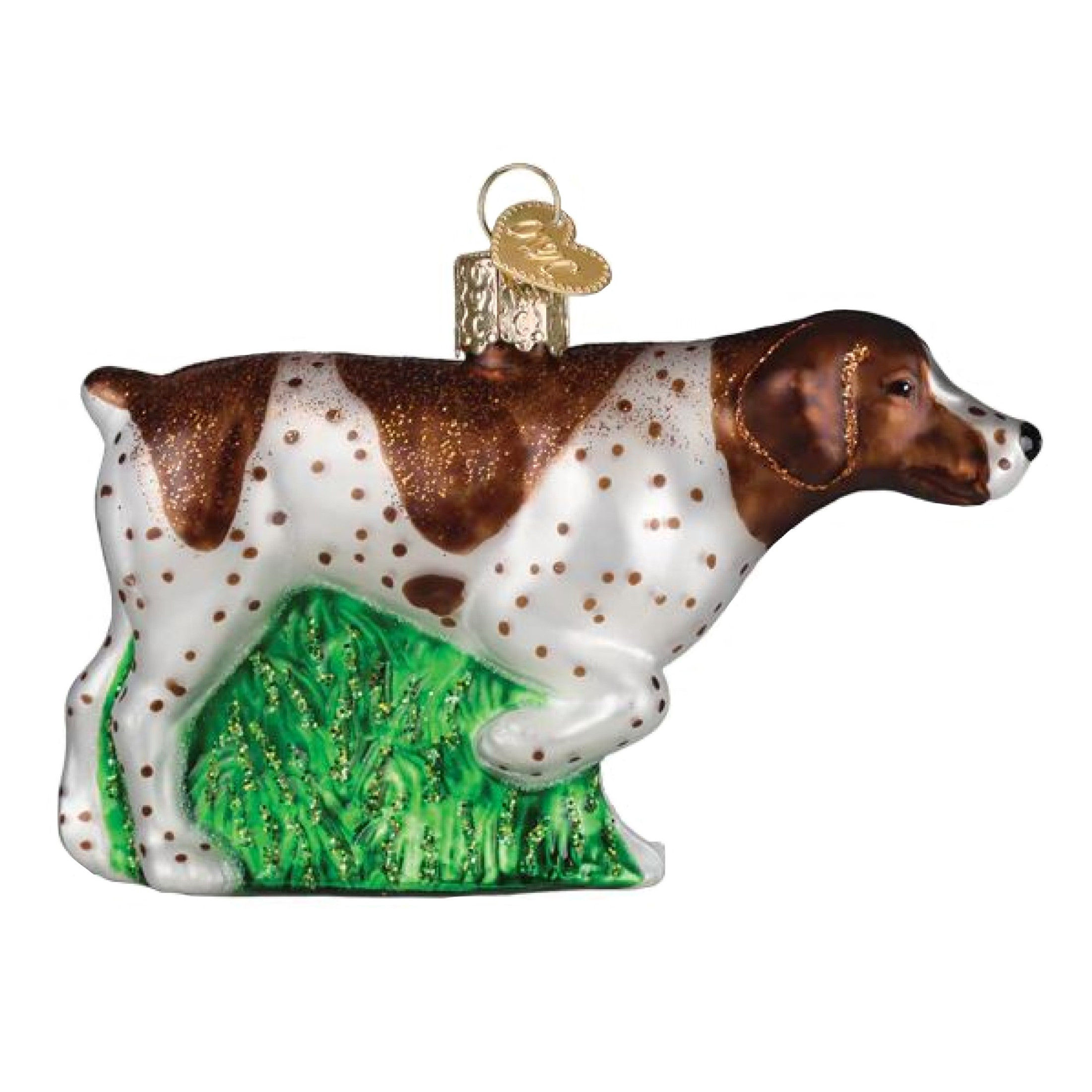 Old World Christmas Blown Glass Ornament for Christmas Tree, German Shorthaired Pointer