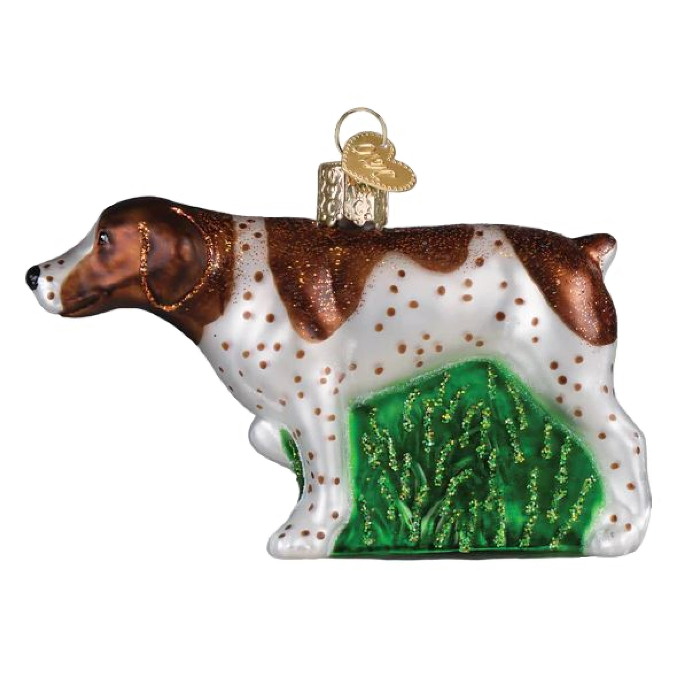 Old World Christmas Blown Glass Ornament for Christmas Tree, German Shorthaired Pointer