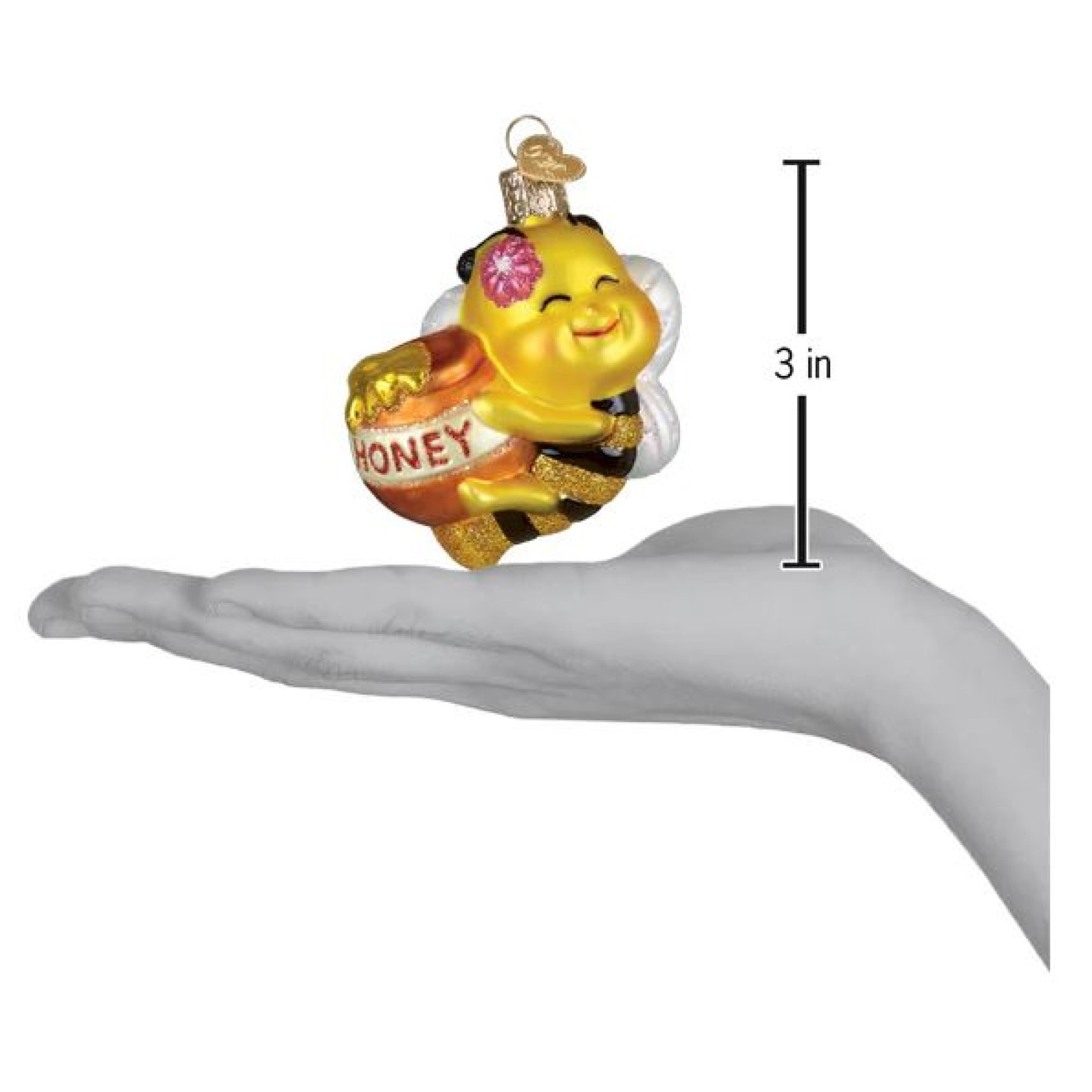 Old World Christmas Blown Glass Ornament for Christmas Tree, Bee Sweet