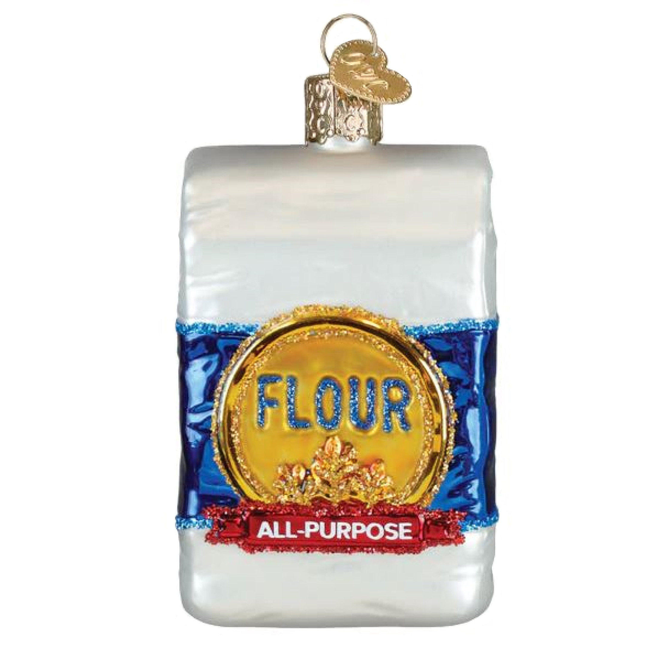 Old World Christmas Blown Glass Ornament for Christmas Tree, Bag of Flour