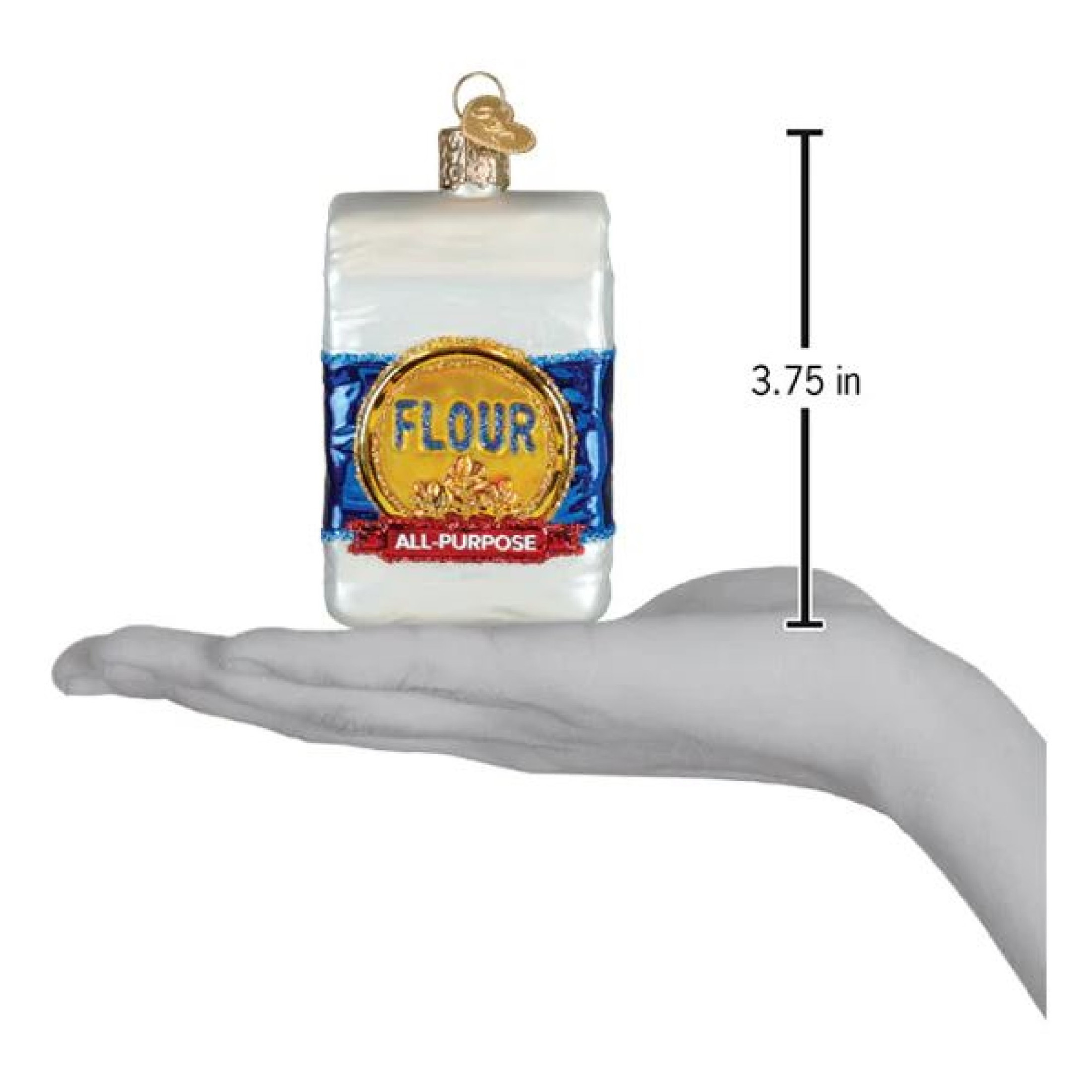 Old World Christmas Blown Glass Ornament for Christmas Tree, Bag of Flour