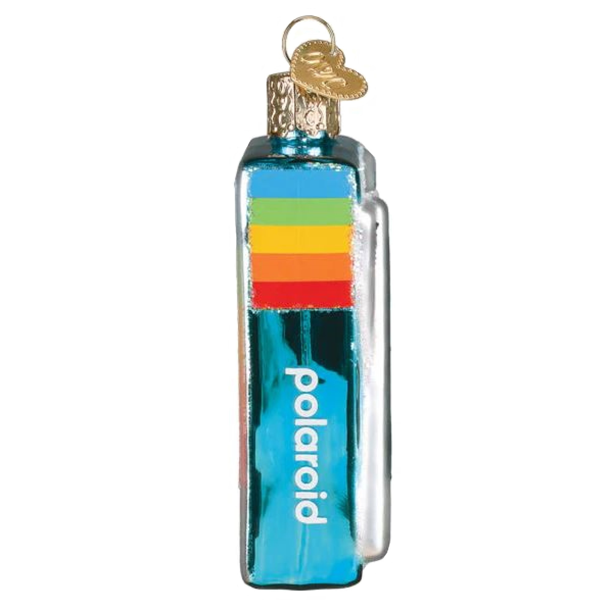 Old World Christmas Blown Glass Ornament for Christmas Tree, Polaroid Film Box