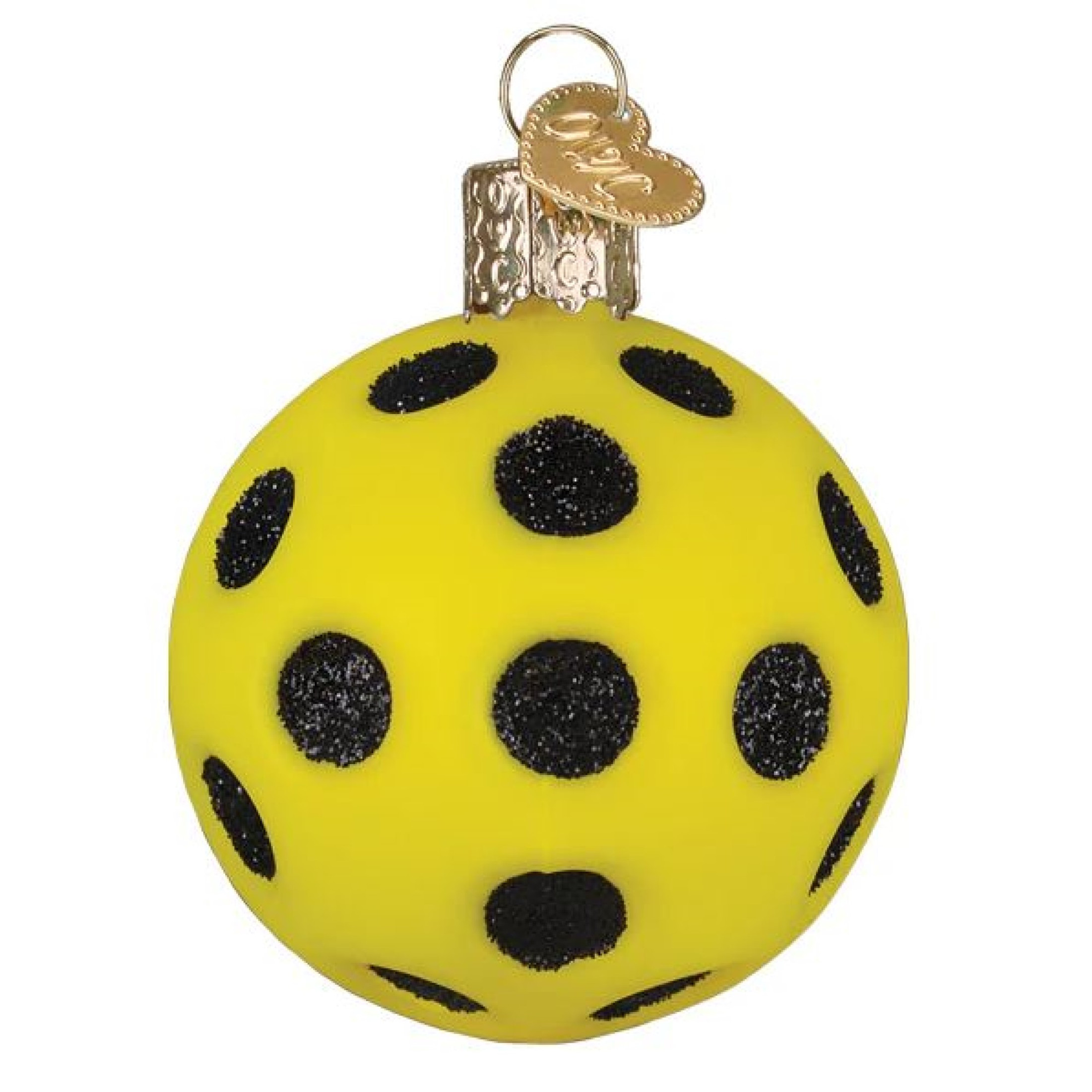 Old World Christmas Blown Glass Ornament for Christmas Tree, Pickleball