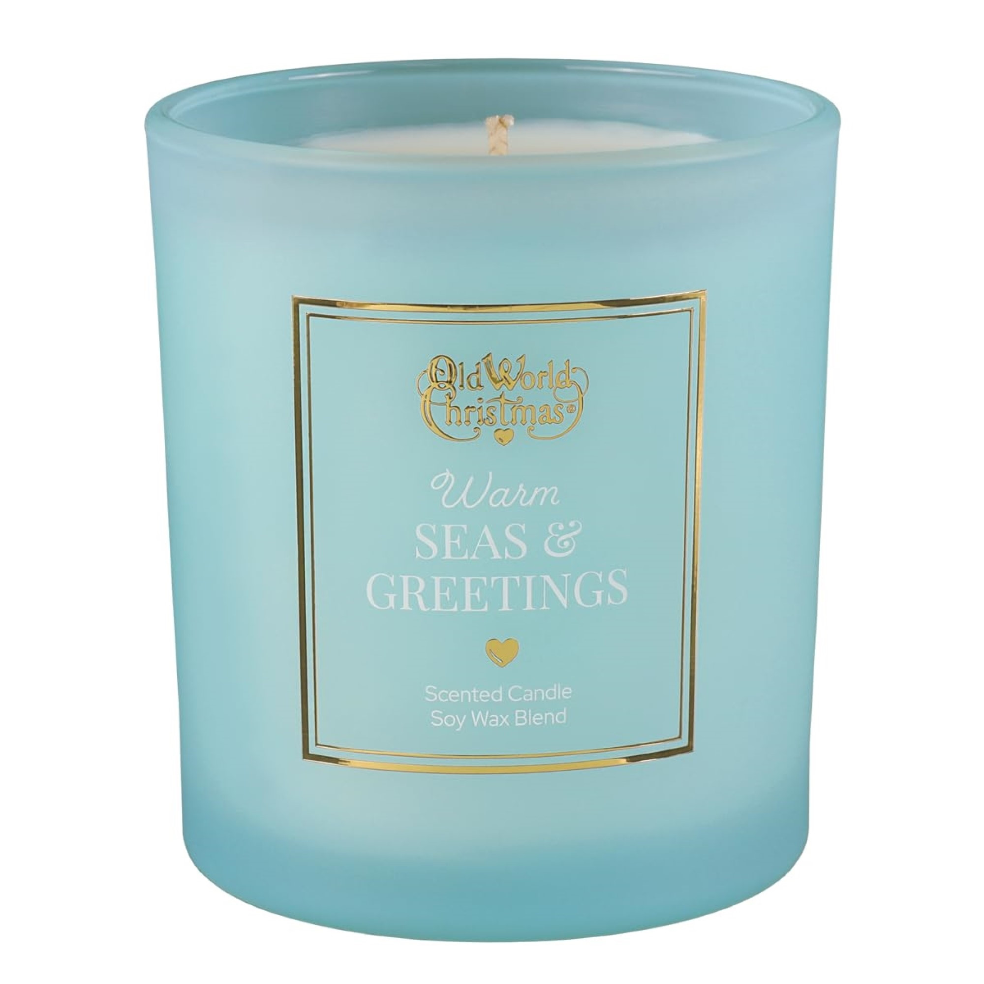Old World Christmas Soy Wax Blend Candle, Warm Seas & Greetings, 8oz