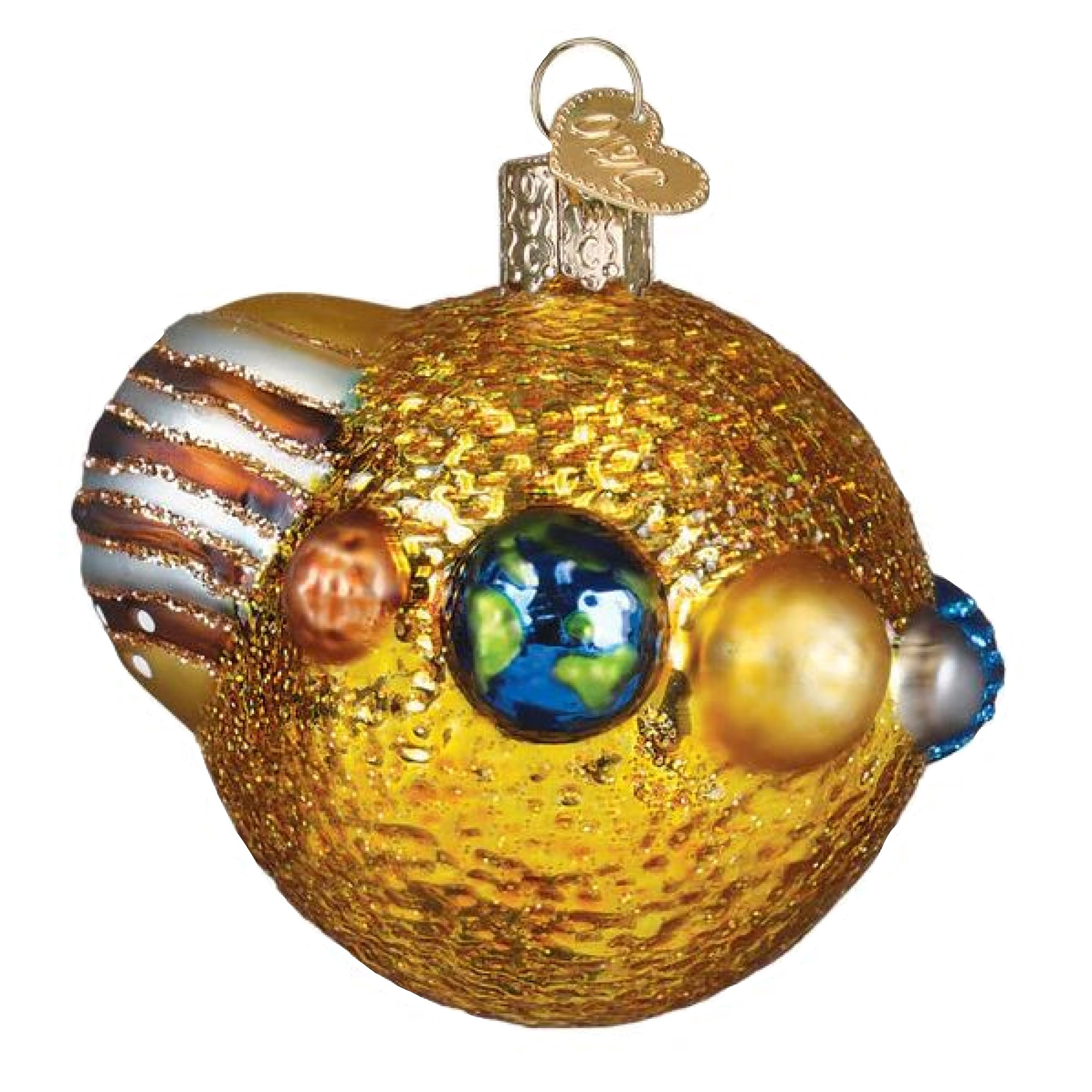 Old World Christmas Blown Glass Ornament for Christmas Tree, Solar System