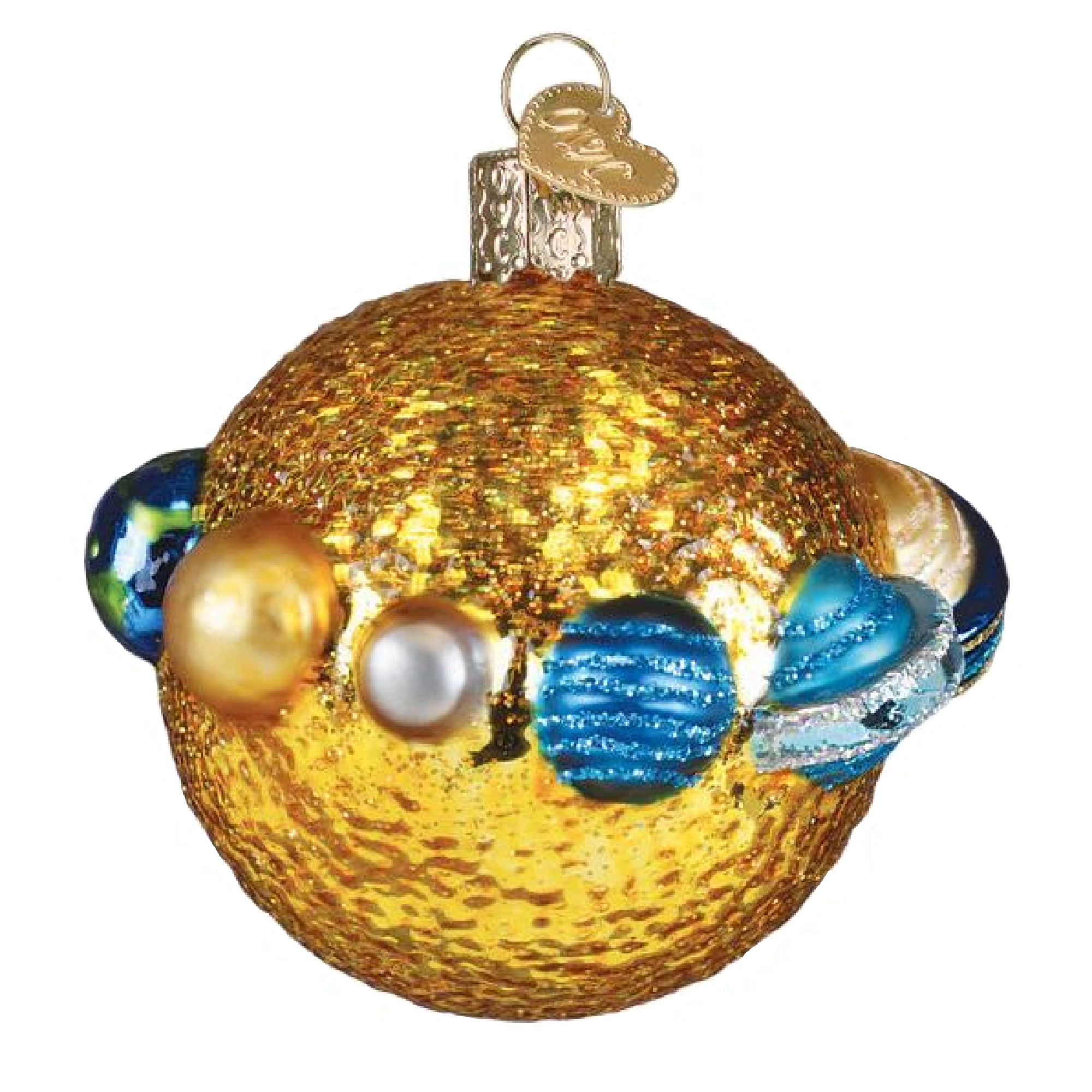 Old World Christmas Blown Glass Ornament for Christmas Tree, Solar System
