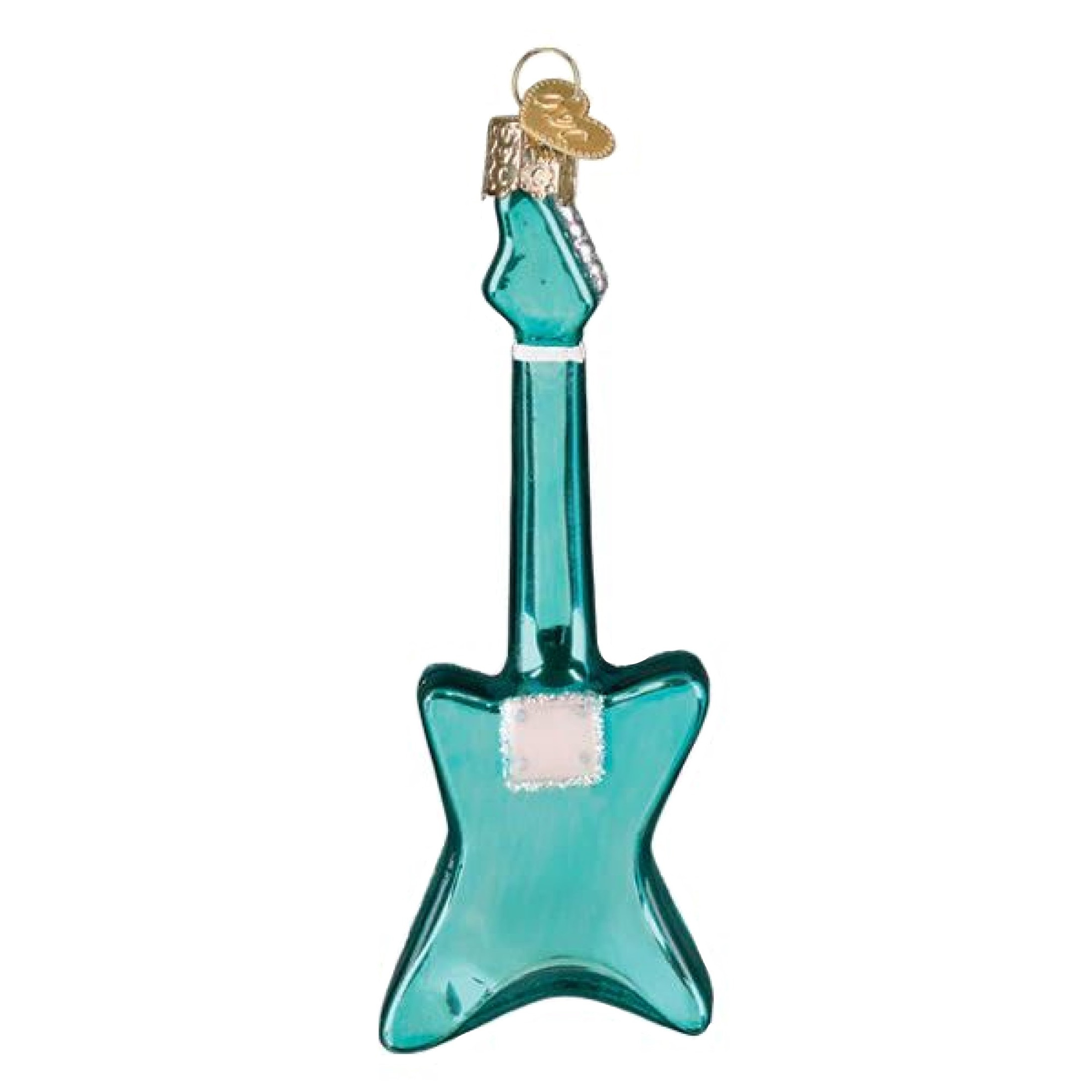 Old World Christmas Blown Glass Ornament for Christmas Tree, Rockin' Electric Guitar