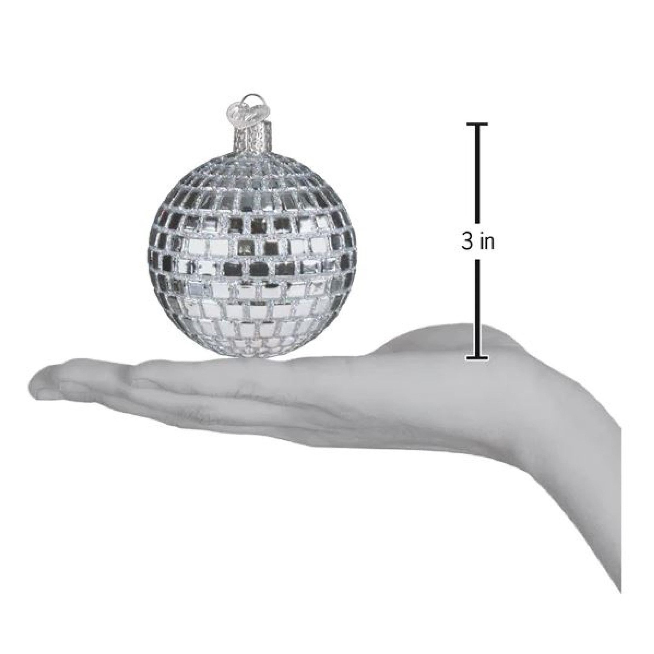 Old World Christmas Blown Glass Ornament for Christmas Tree, Disco Ball