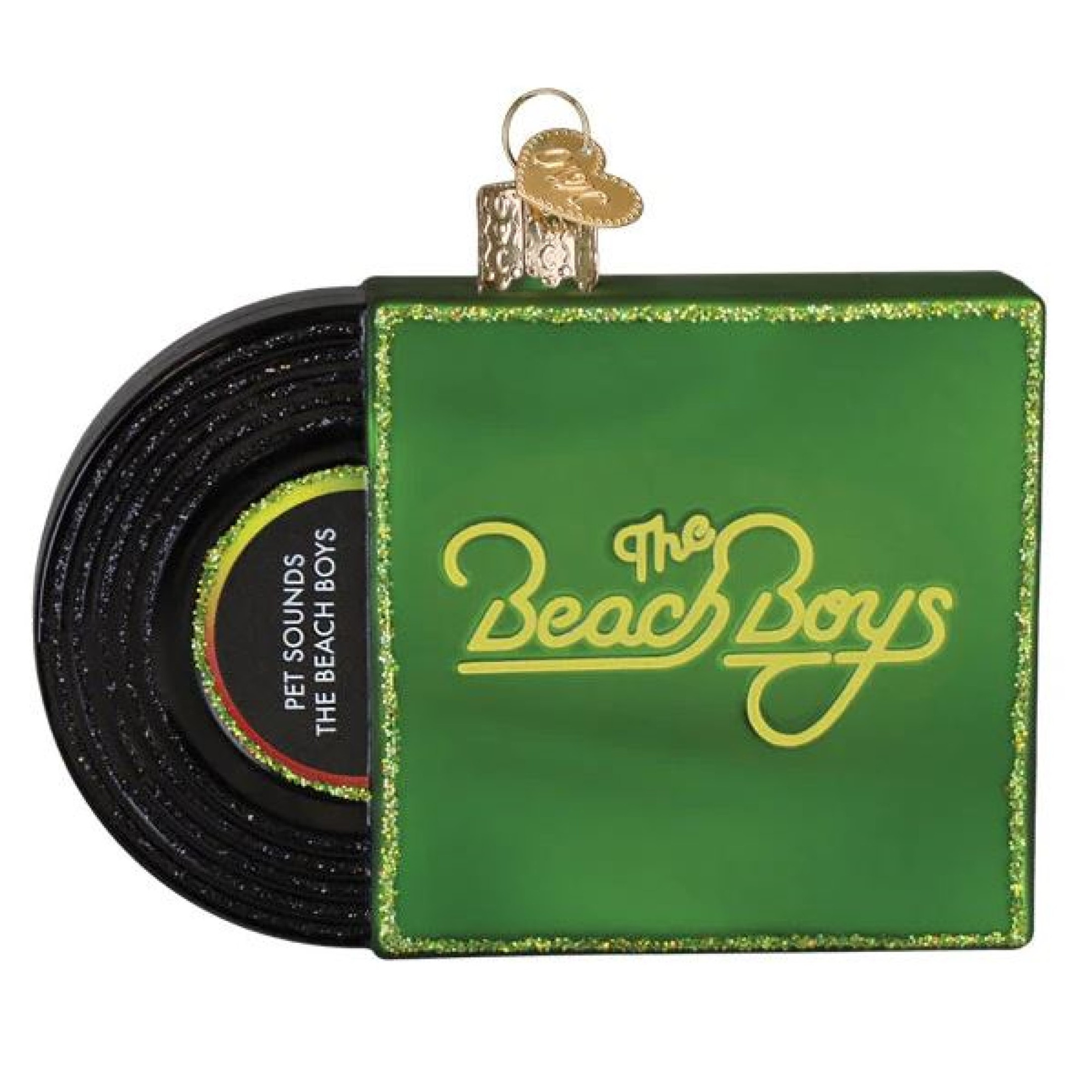 Old World Christmas Blown Glass Ornament for Christmas Tree, Pet Sounds Album Cover