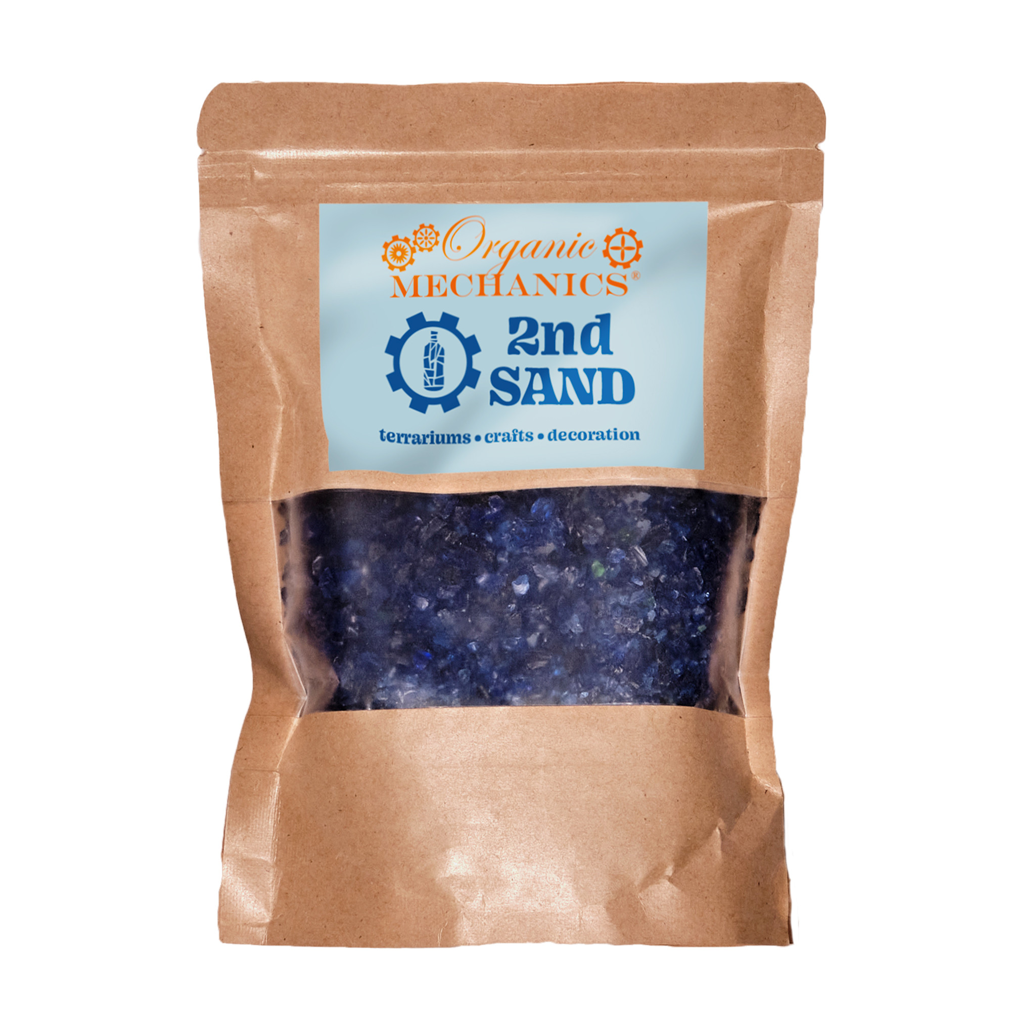Organic Mechanics 2nd Sand Recycled Glass Terrarium, Planter & DIY Art Filler