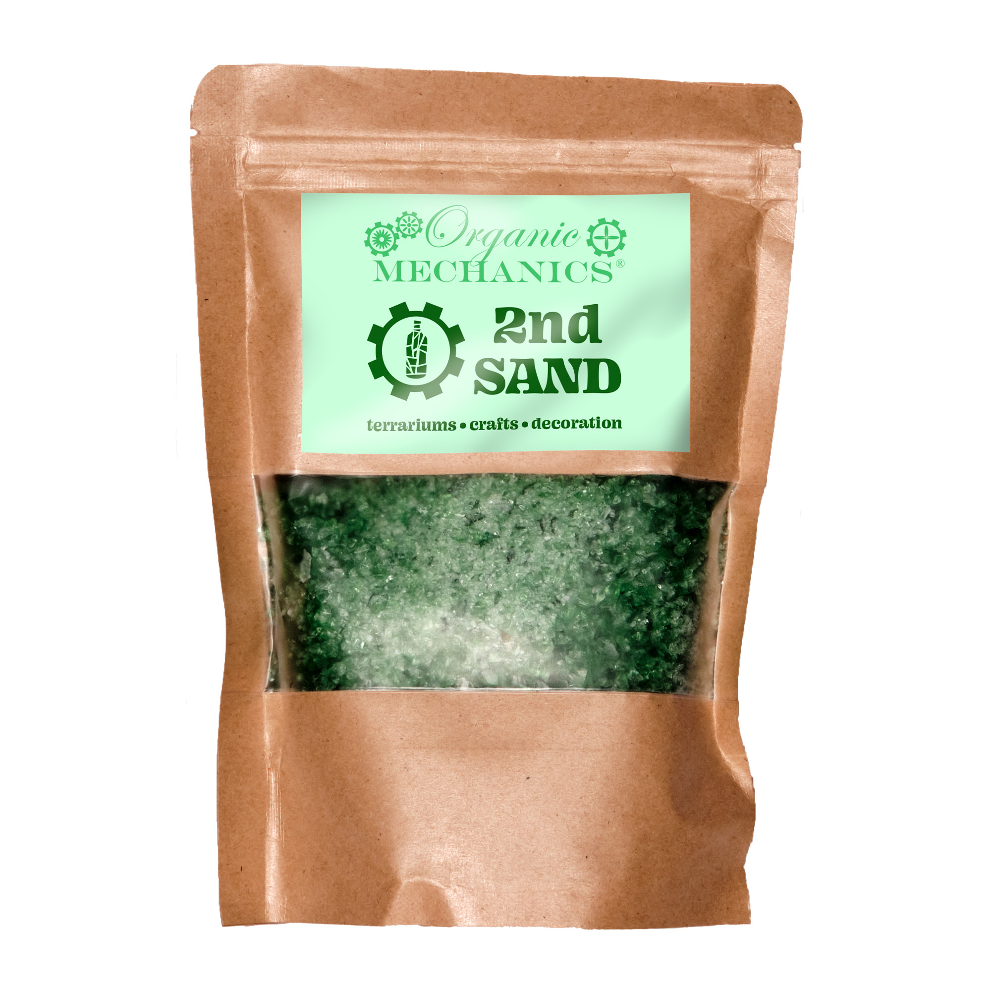 Organic Mechanics 2nd Sand Recycled Glass Terrarium, Planter & DIY Art Filler