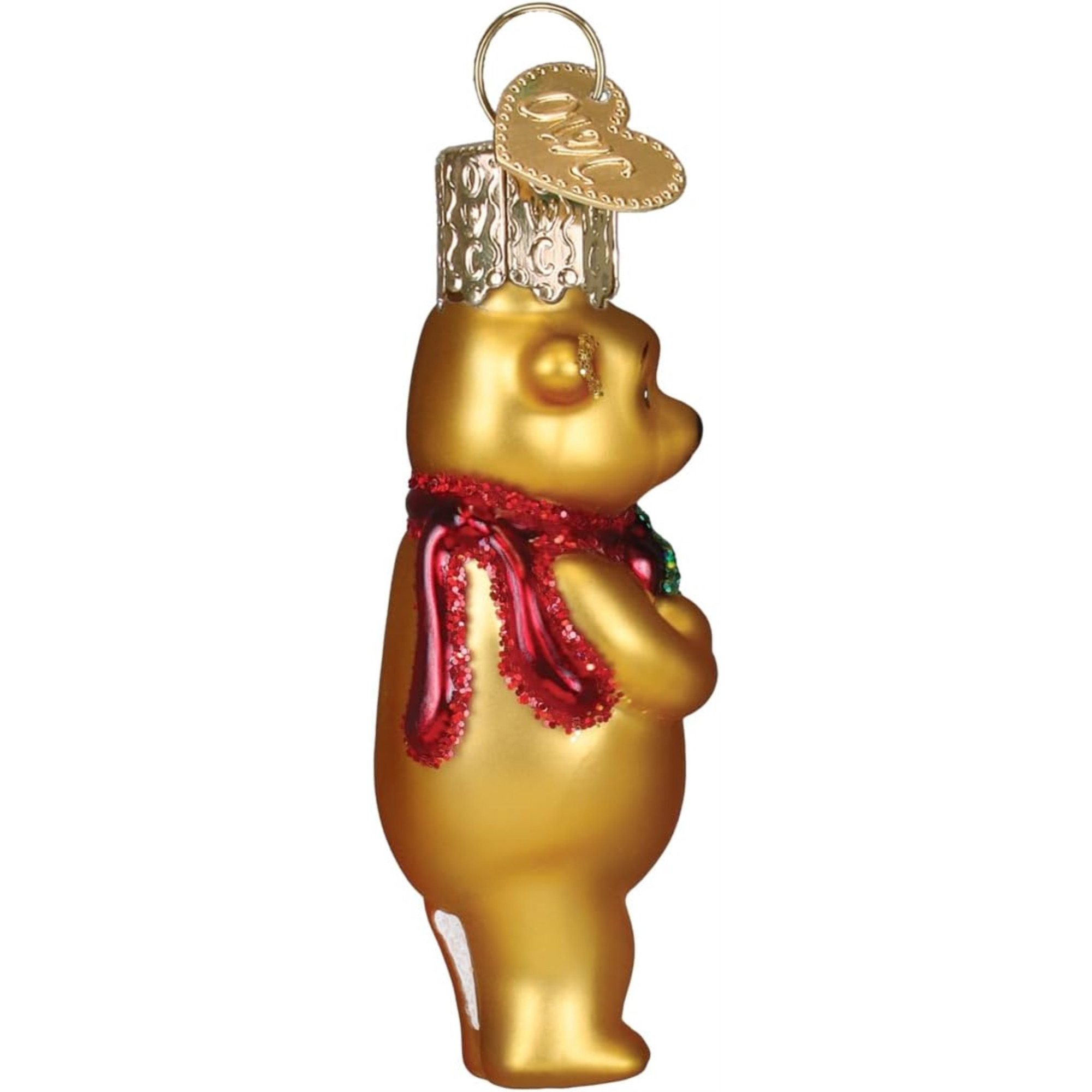 Old World Christmas Blown Glass Ornament for Christmas Tree, Gumdrops (Mini) Collection, Winnie with Gift