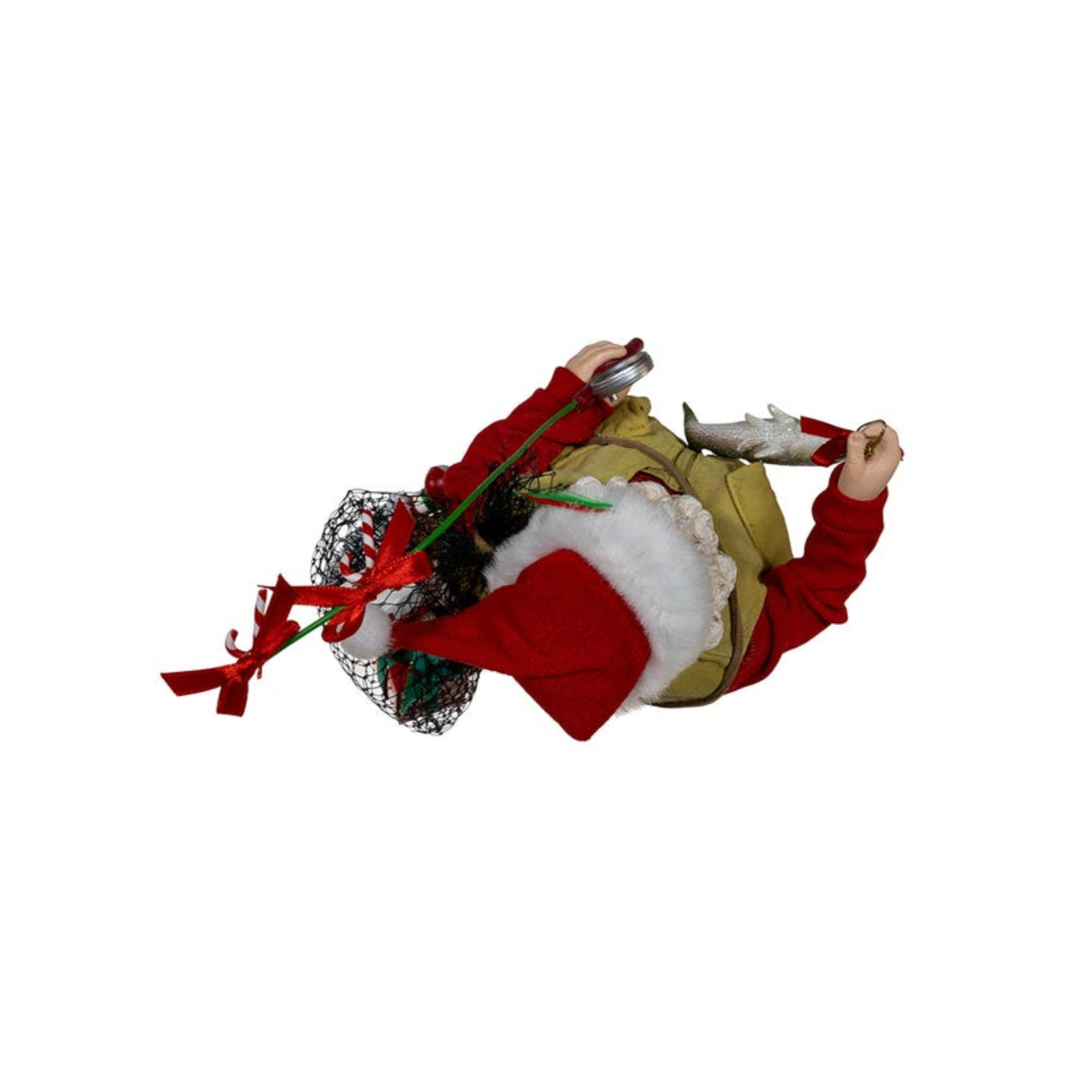 Kurt Adler Fabriché Fisherman Santa Standing Christmas Figurine, 10.5"