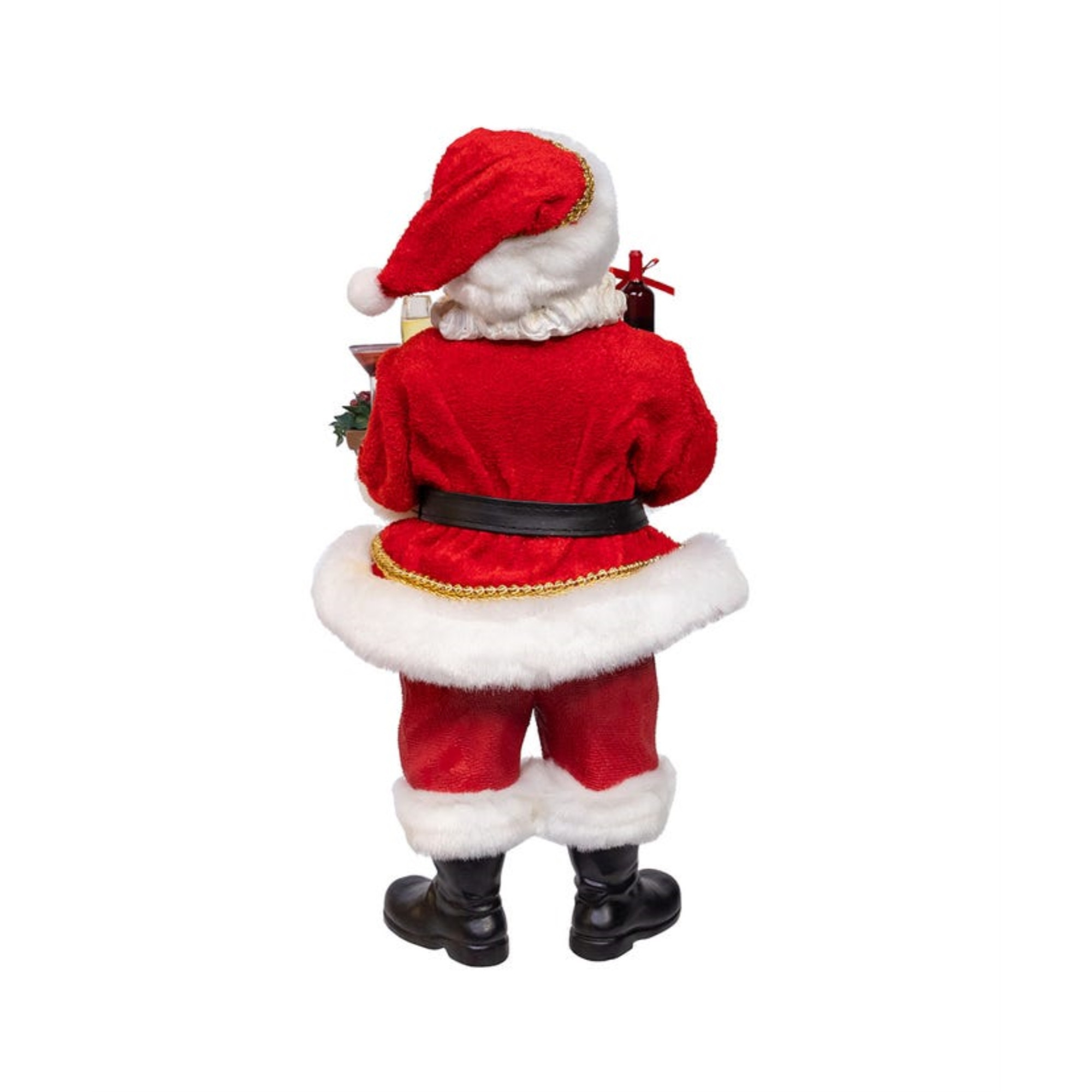 Kurt Adler Fabriche Christmas Figurine Collection, Wine Santa, 10.5in