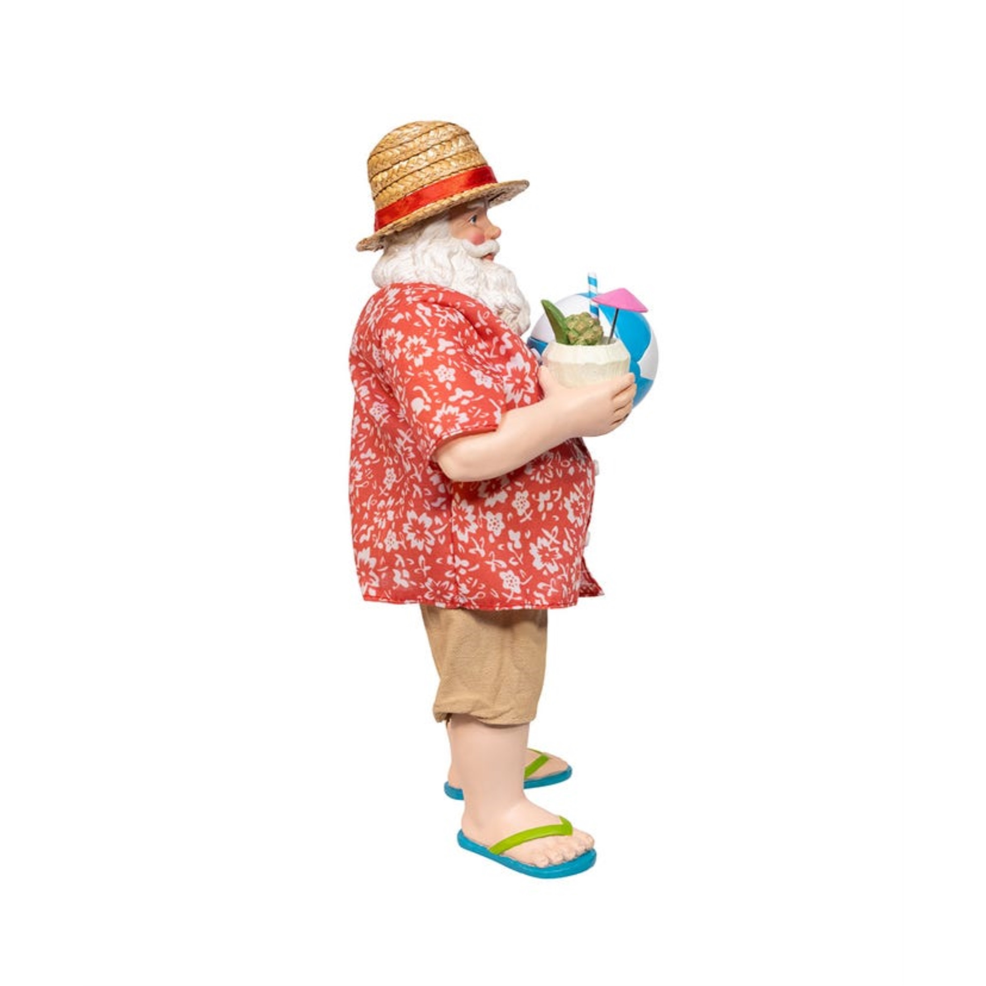 Kurt Adler Fabriché Palm Beach Santa Standing Christmas Figurine, 10.5"