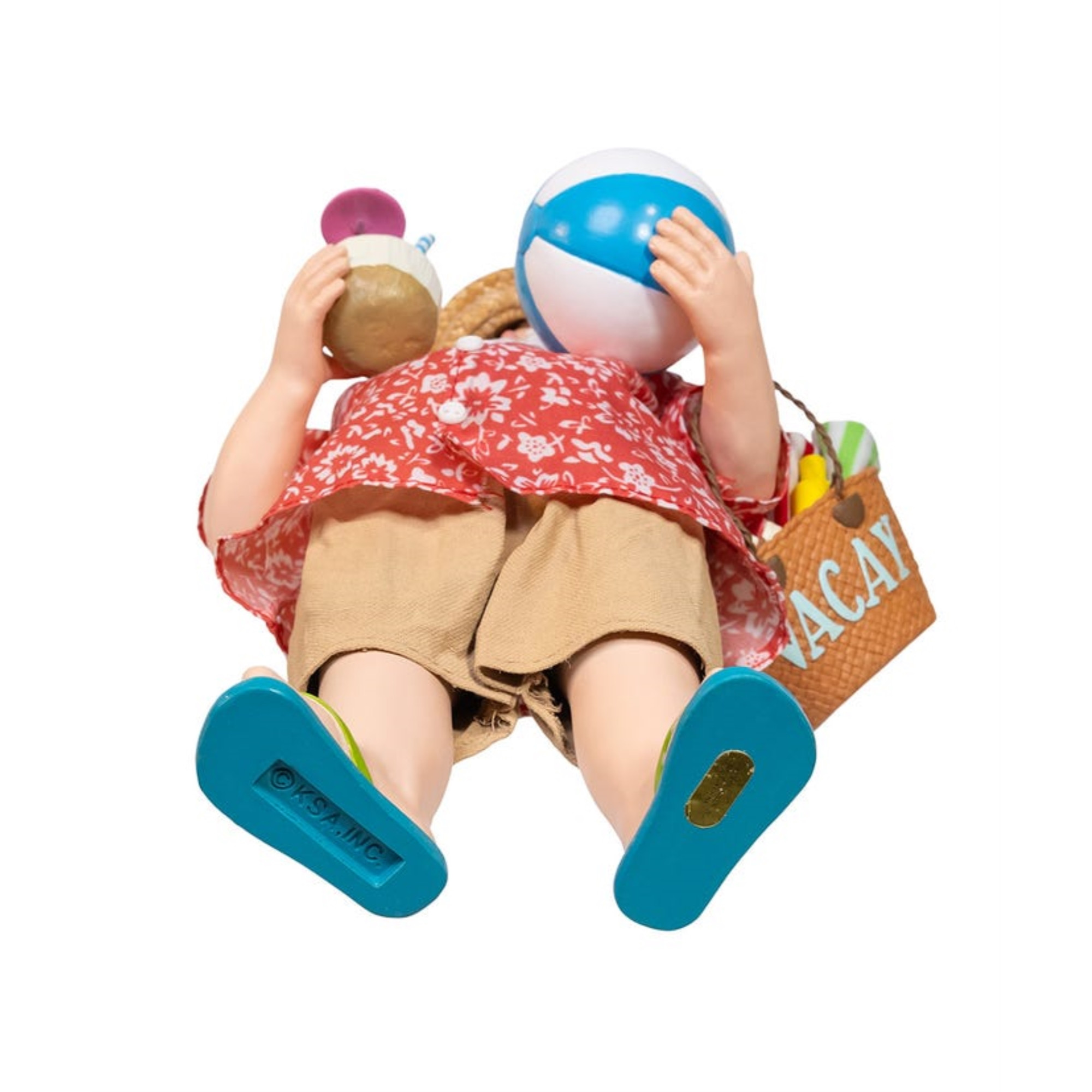 Kurt Adler Fabriché Palm Beach Santa Standing Christmas Figurine, 10.5"