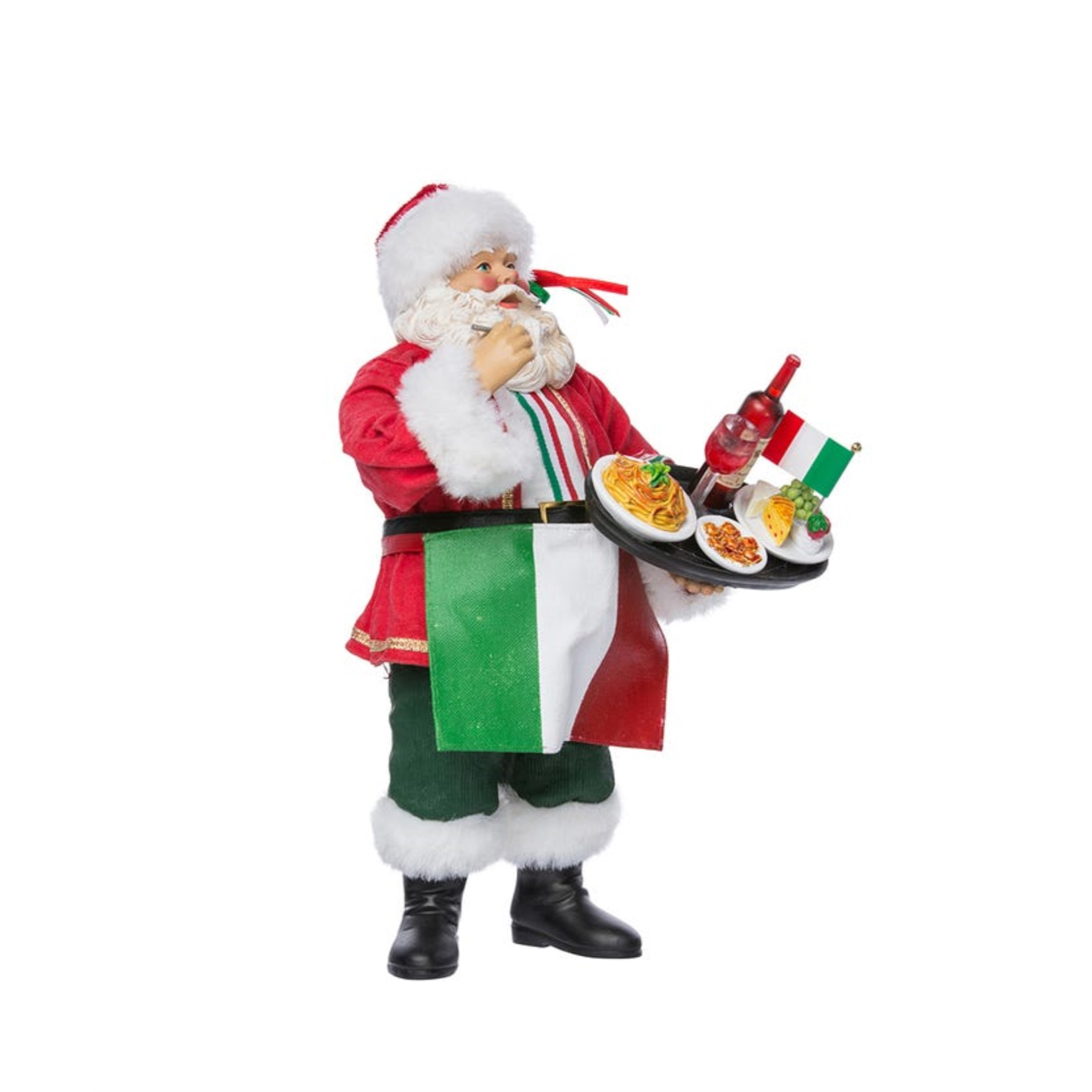 Kurt Adler Fabriché™ Musical Italian Santa Standing Christmas Figurine, 10.5"