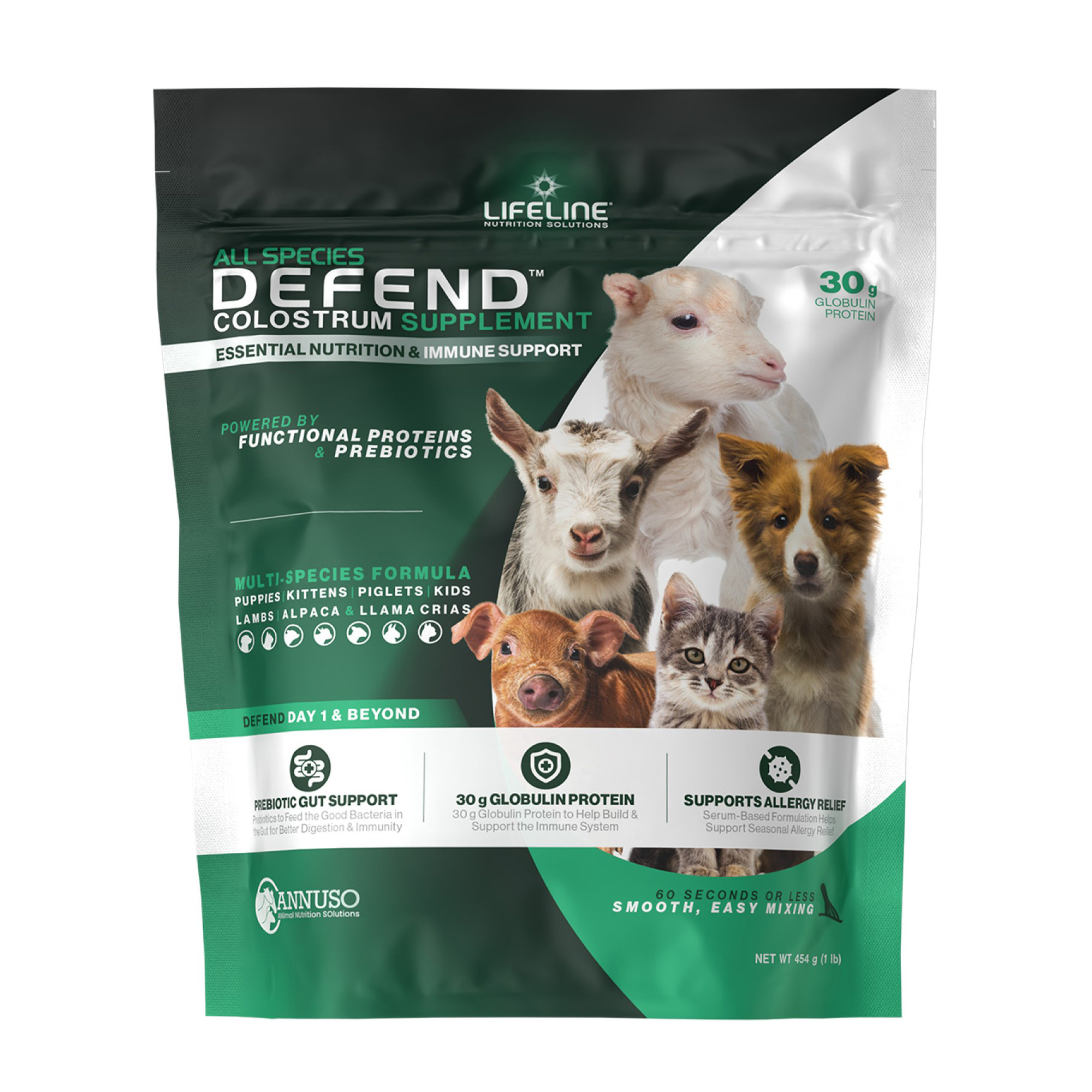 ANNUSO LIFELINE Defend All Species Colostrum Supplement, 1lb Bag