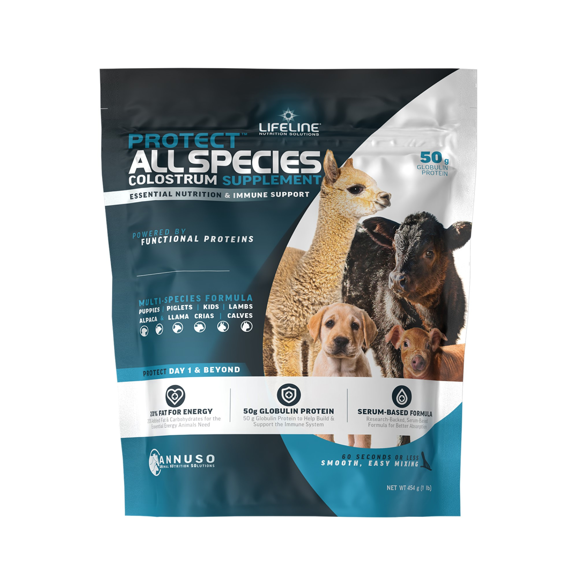 ANNUSO LIFELINE Protect All Species Colostrum Supplement, 1lb Bag