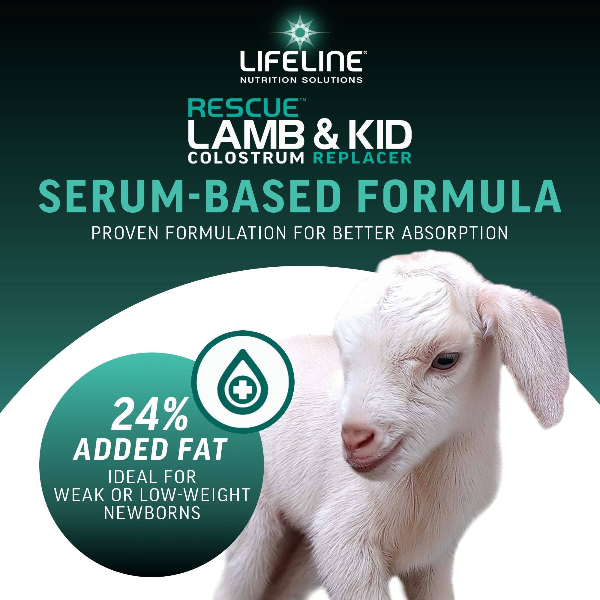 ANNUSO LIFELINE Rescue Lamb & Kid Colostrum Replacer, 1.3lb Bag