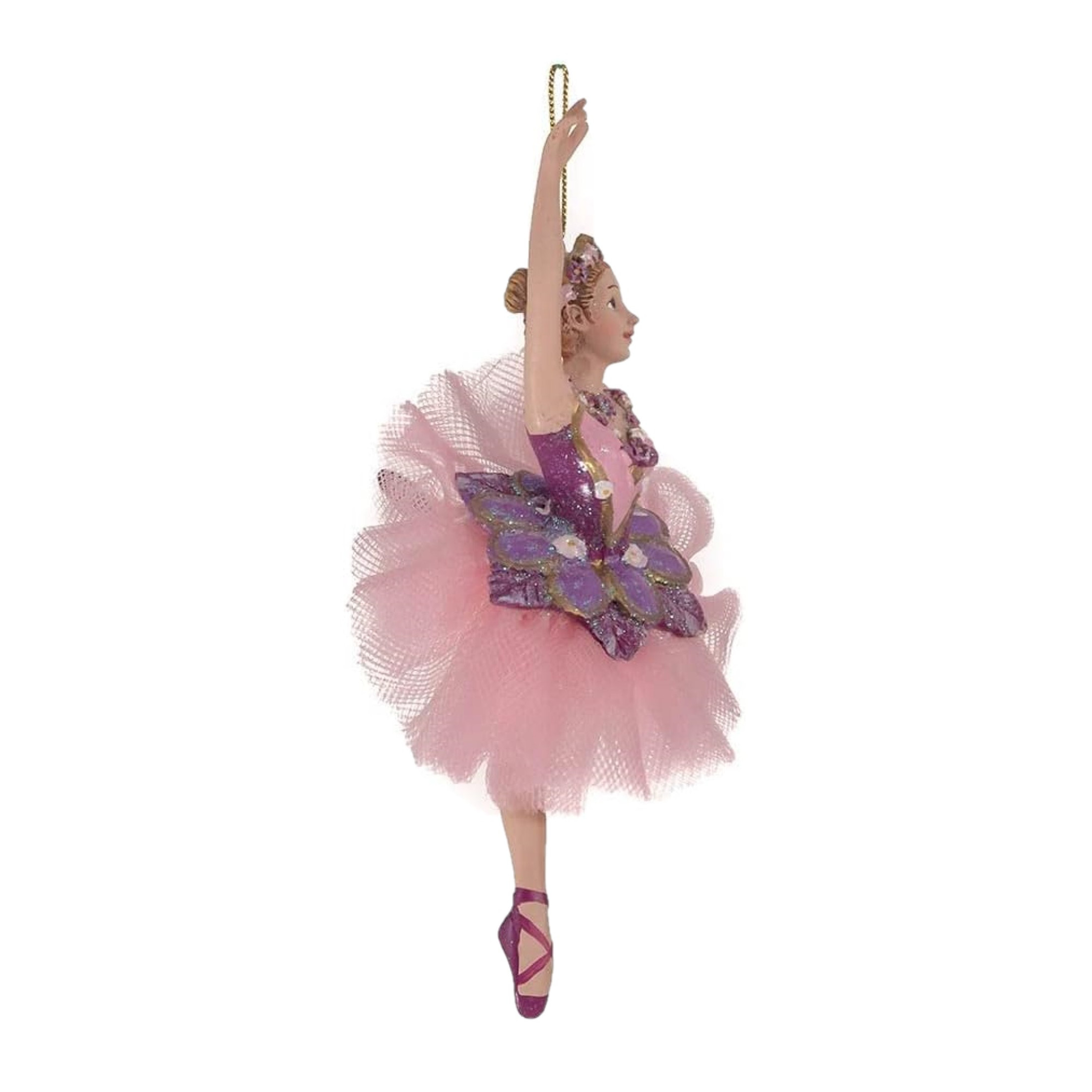 Kurt Adler Resin Ornament for Christmas Tree, Sugar Plum Ballerina Kurt Adler Resin Ornament for Christmas Tree, Sugar Plum Ballerina