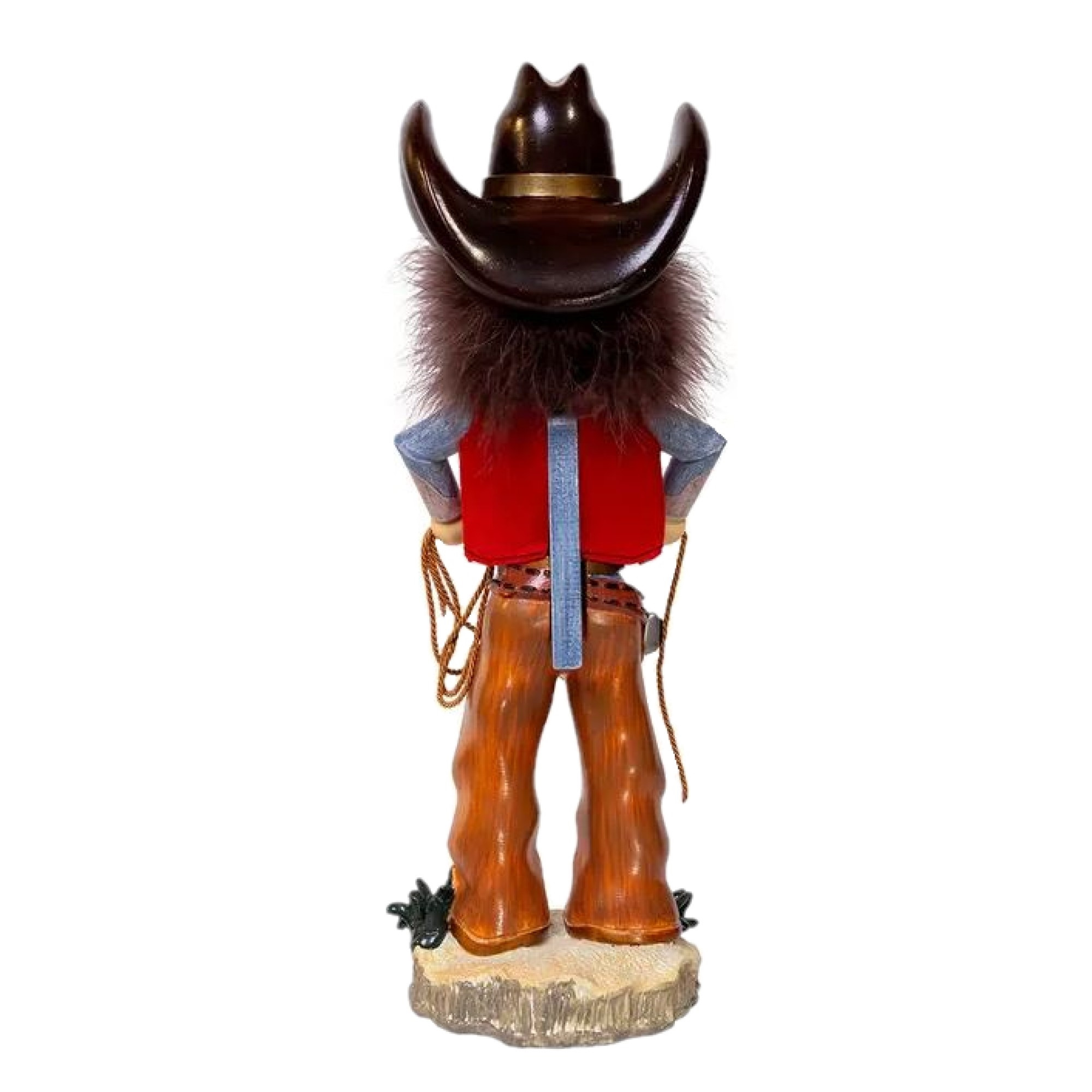 Kurt Adler Resin Hollywood Nutcracker, Cowboy with Lasso, 18in
