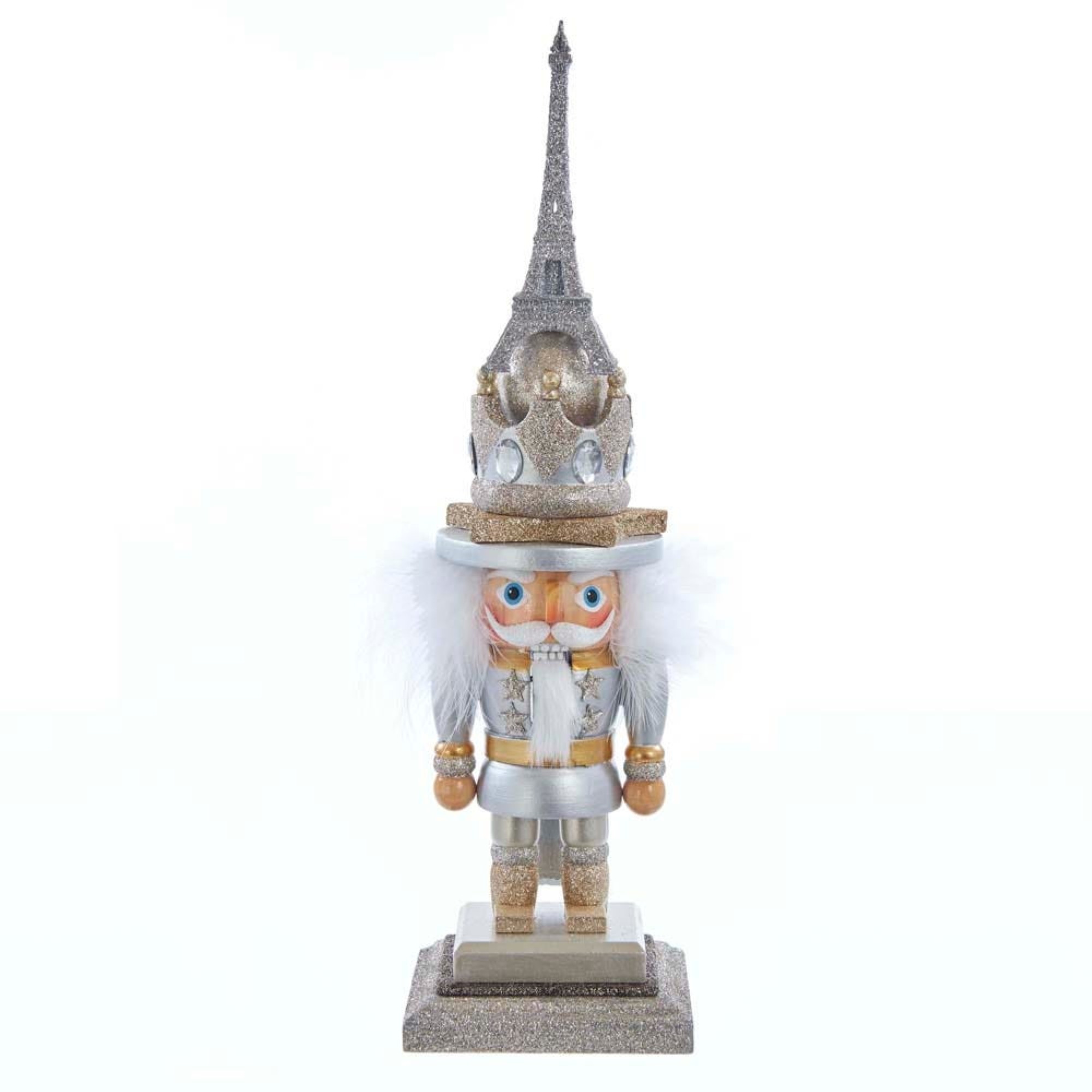 Kurt Adler Hollywood Nutcracker Collection, Paris Hat Nutcracker, 15.75"