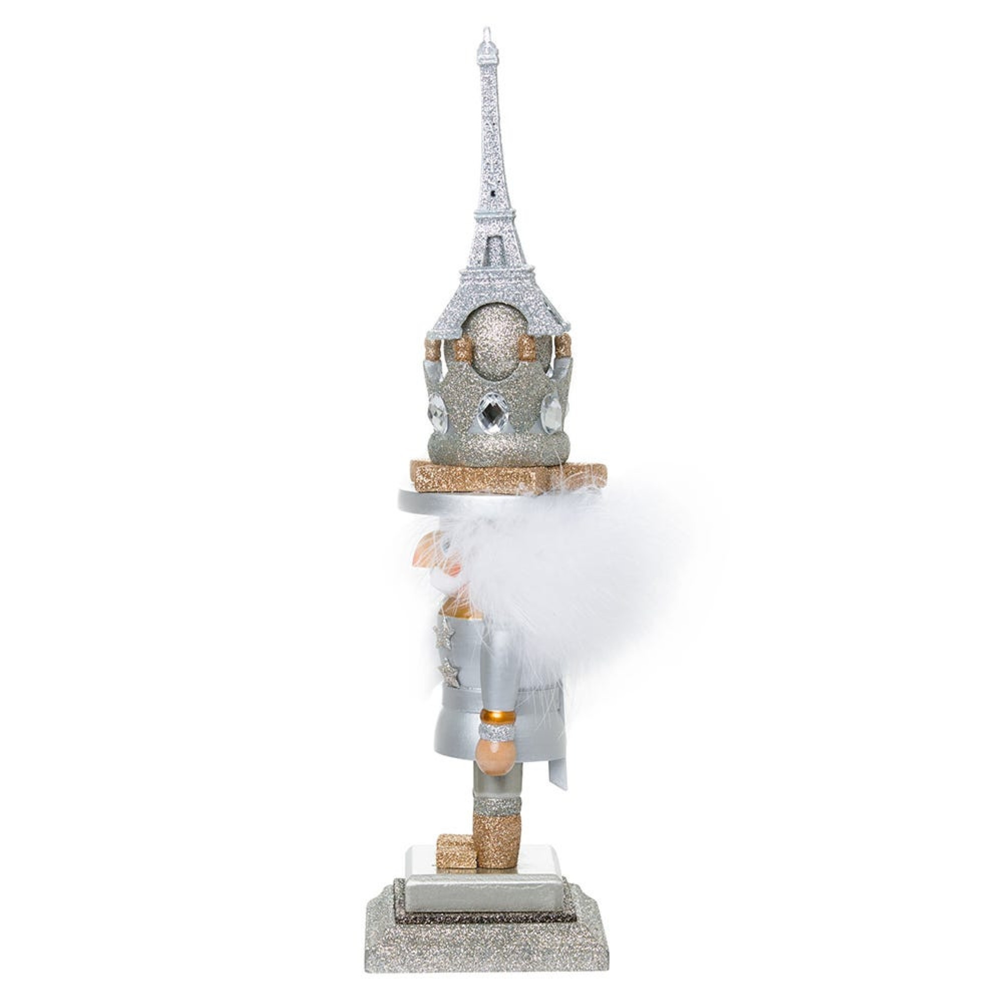 Kurt Adler Hollywood Nutcracker Collection, Paris Hat Nutcracker, 15.75"