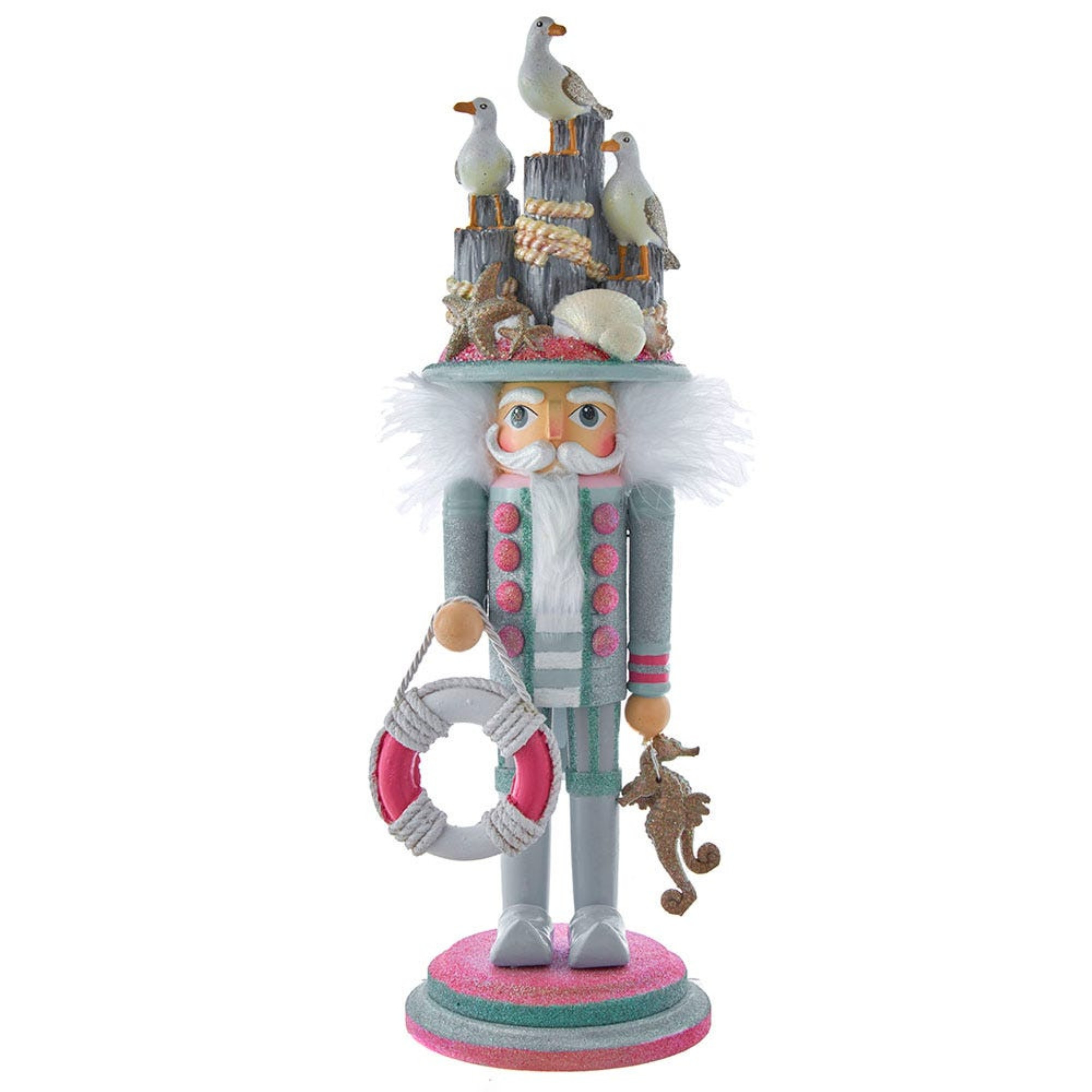 Kurt Adler Hollywood Nutcrackers Collection, Coastal Seagull, 18"