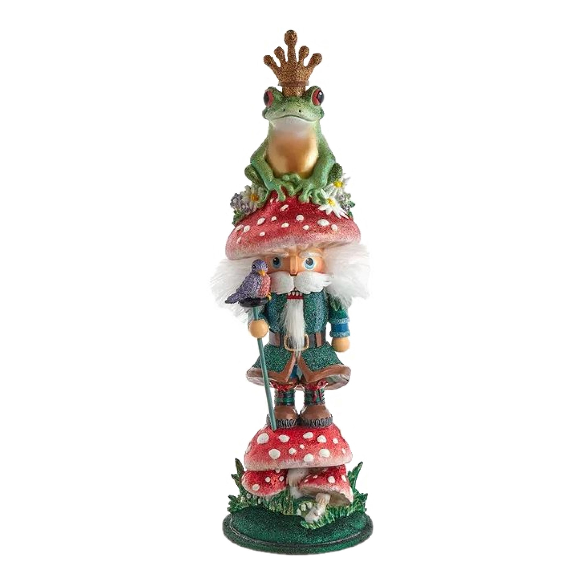 Kurt Adler Wooden Hollywood Nutcracker, Frog Prince, 16.5in Kurt Adler Wooden Hollywood Nutcracker, Frog Prince, 16.5in