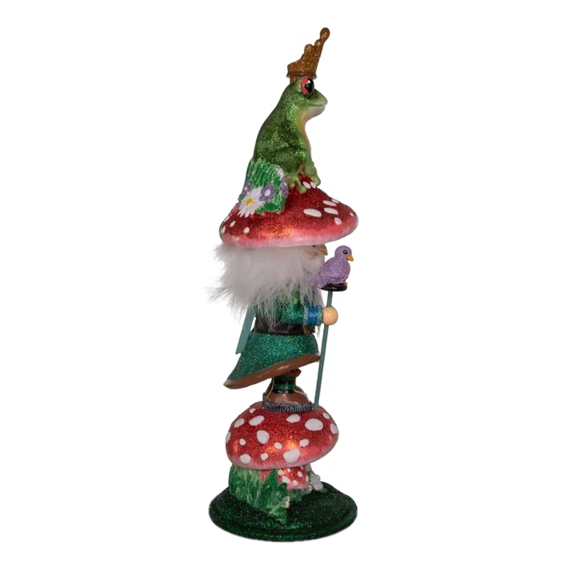 Kurt Adler Wooden Hollywood Nutcracker, Frog Prince, 16.5in Kurt Adler Wooden Hollywood Nutcracker, Frog Prince, 16.5in