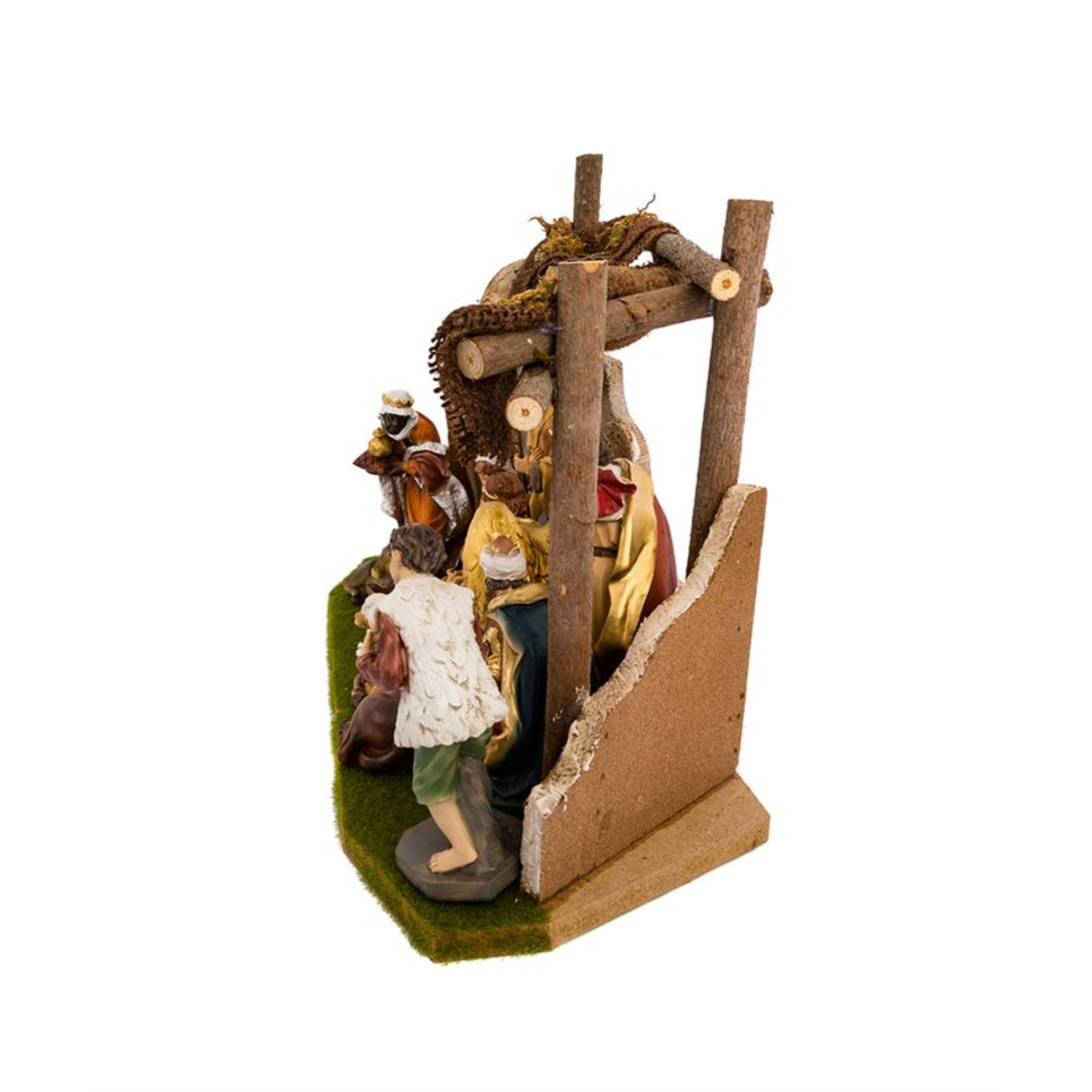 Kurt Adler Figurine Table Piece, Nativity Set with Stable (Set of 12)