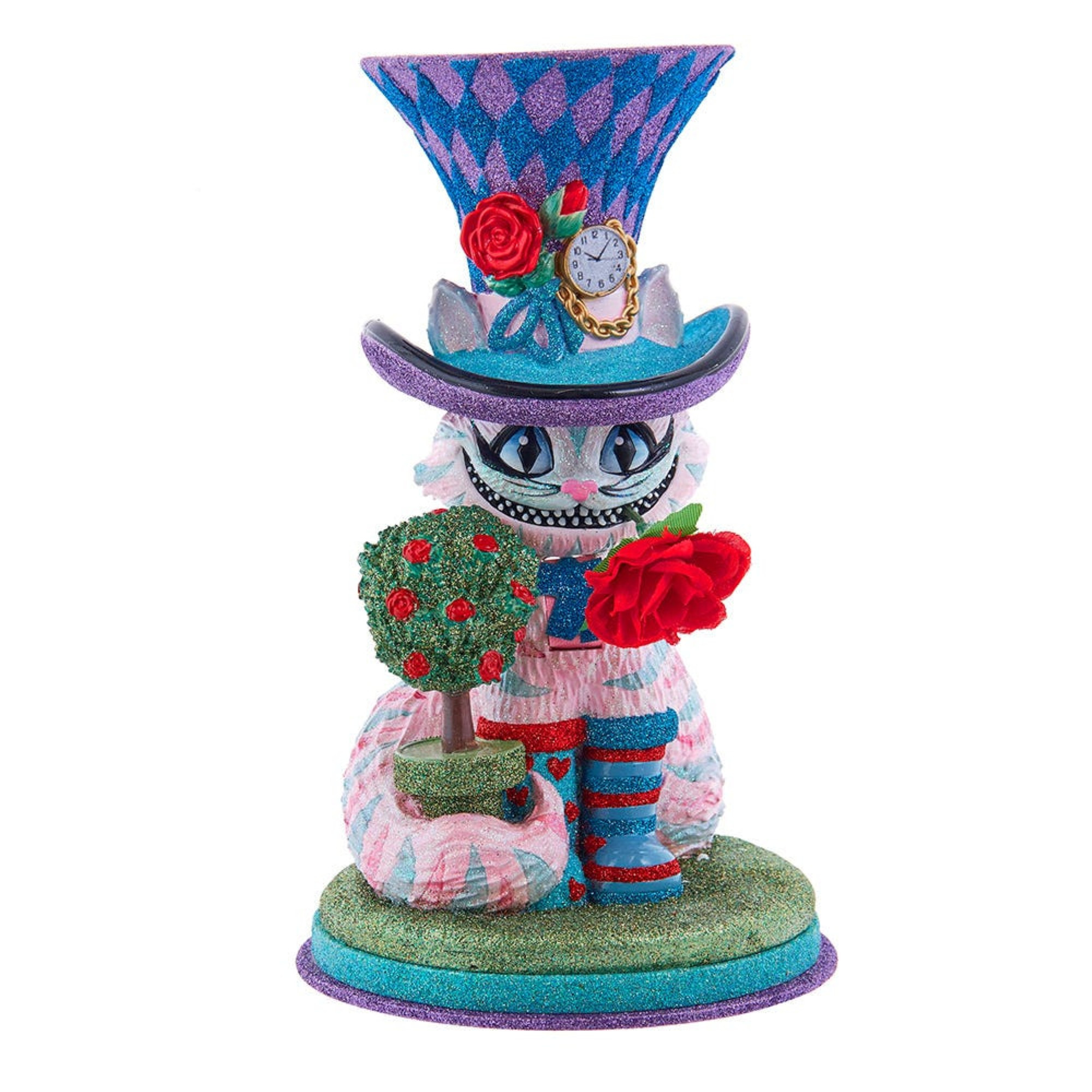 Kurt Adler Hollywood Nutcrackers Collection, Cheshire Cat, 10"