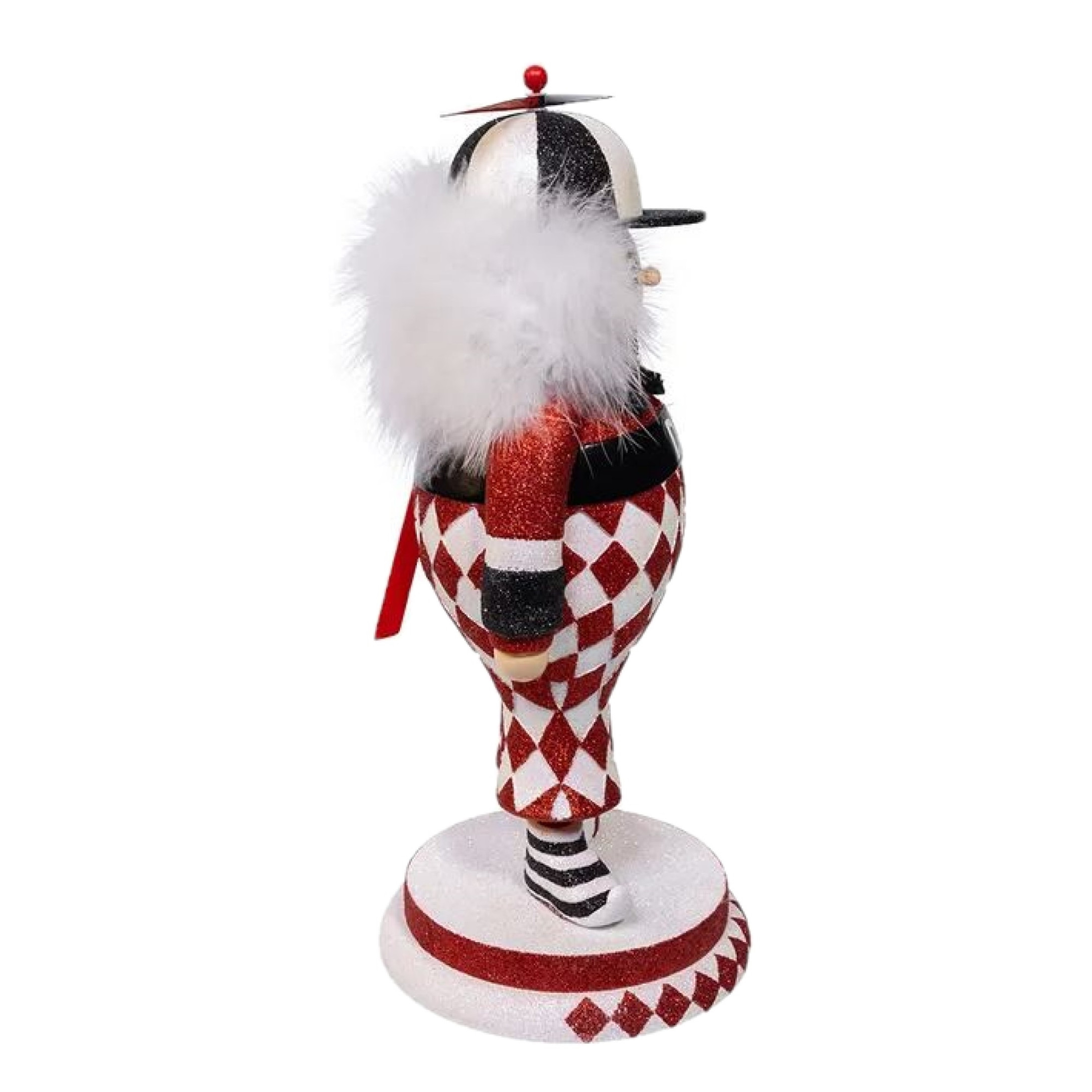 Kurt Adler Resin Hollywood Nutcracker, Tweedle Dee, Black, 14.5in