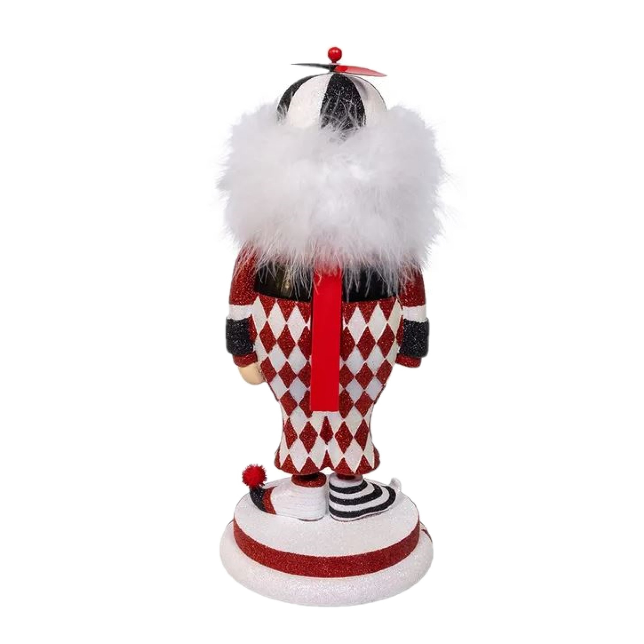 Kurt Adler Resin Hollywood Nutcracker, Tweedle Dee, Black, 14.5in
