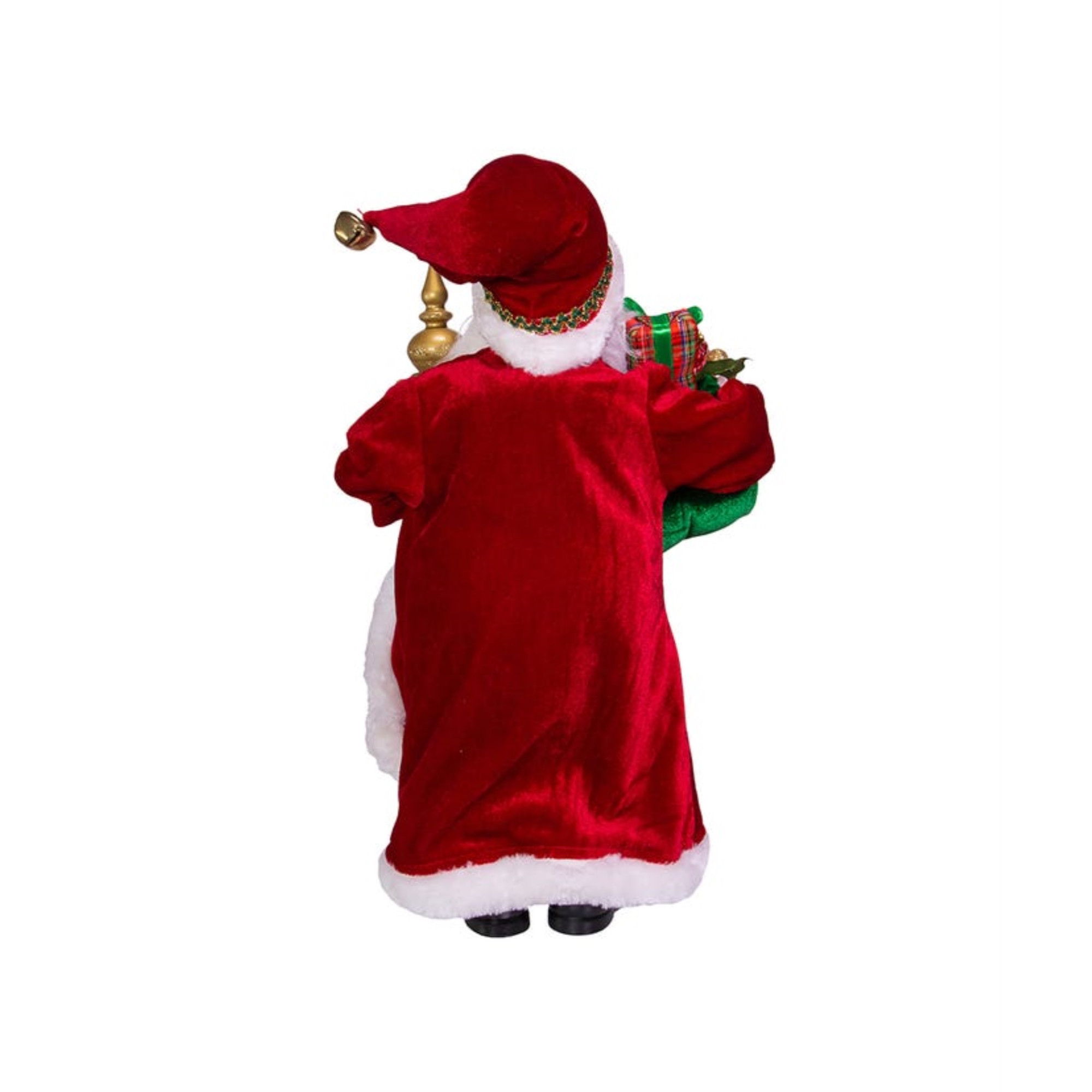 Kurt Adler Kringle Claus Collection, Elegant Santa, Red and Green, 17in