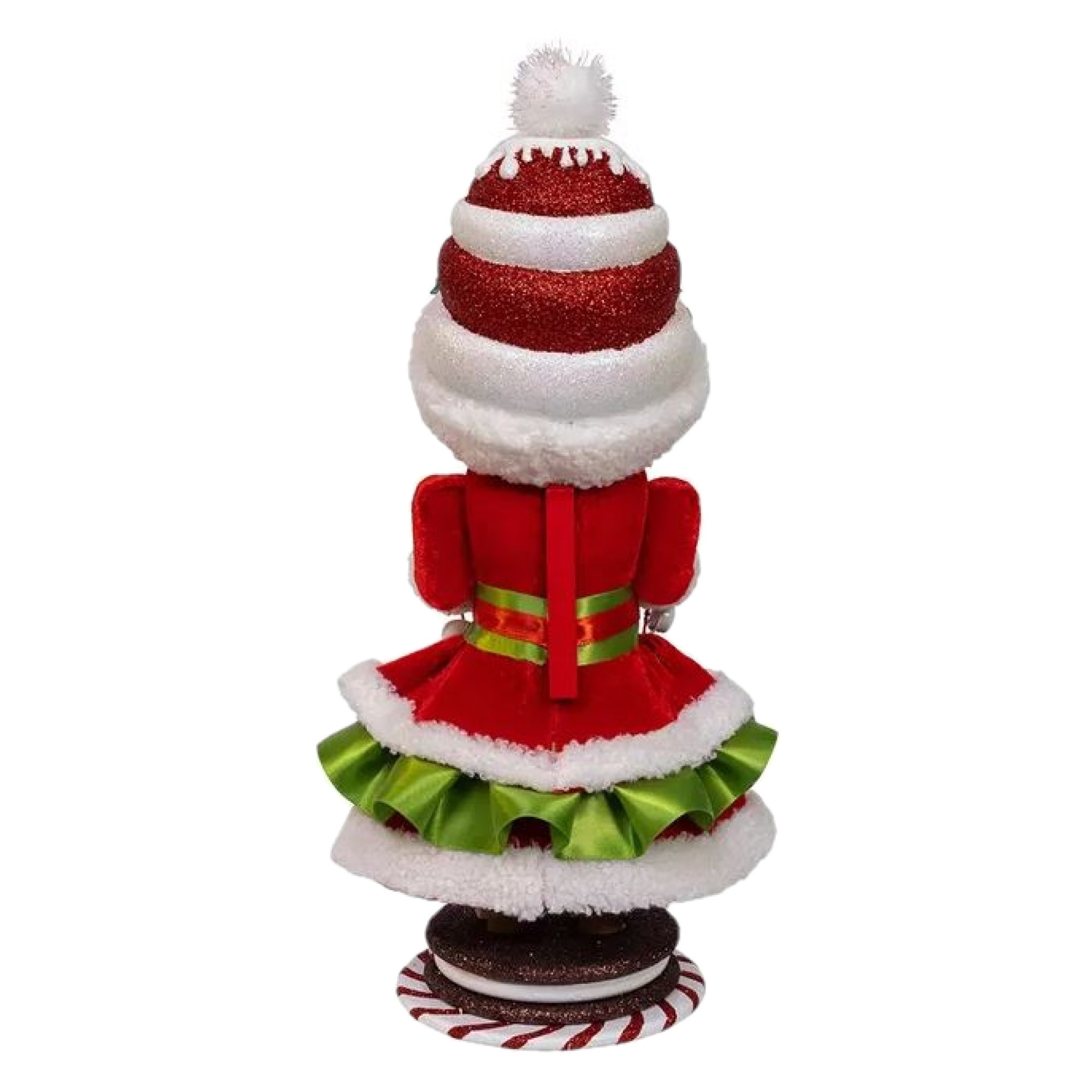 Kurt Adler Wooden Hollywood Nutcracker, Mrs. Claus Gingerbread, 13in