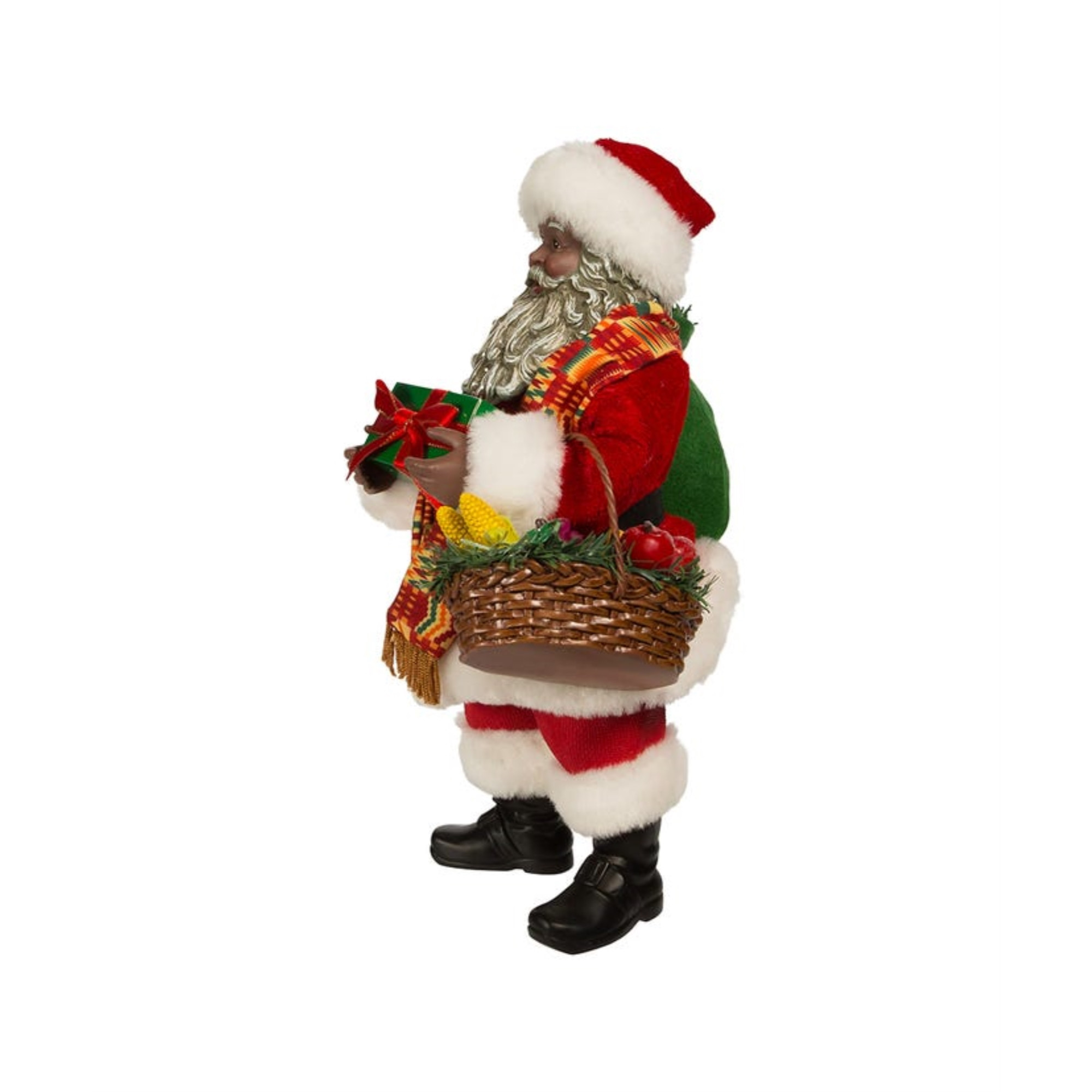 Kurt Adler Fabriché Christmas Figurine Collection, Kwanzaa Santa, 12in