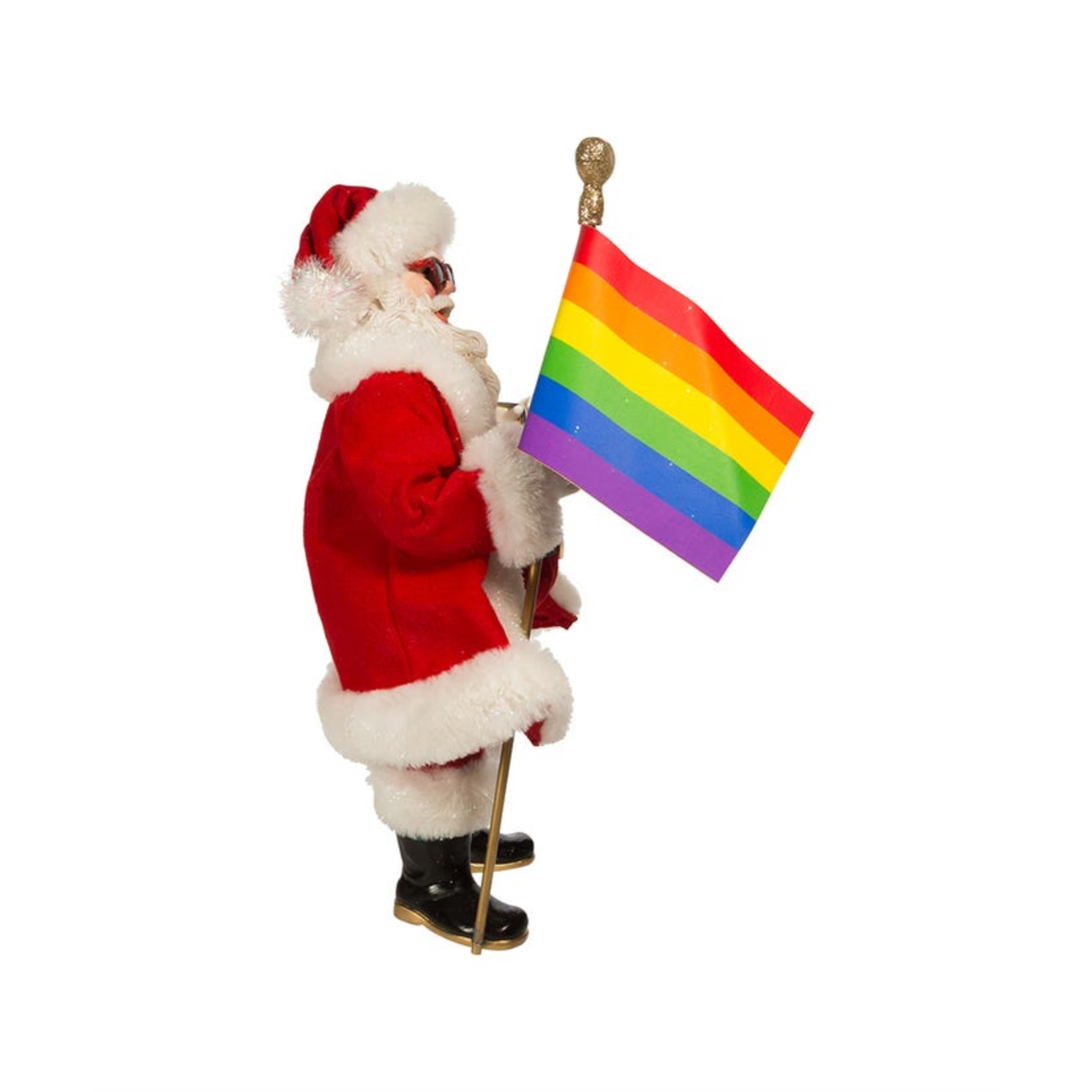 Kurt Adler Fabriché™ Pride Santa Christmas Figurine, 10"