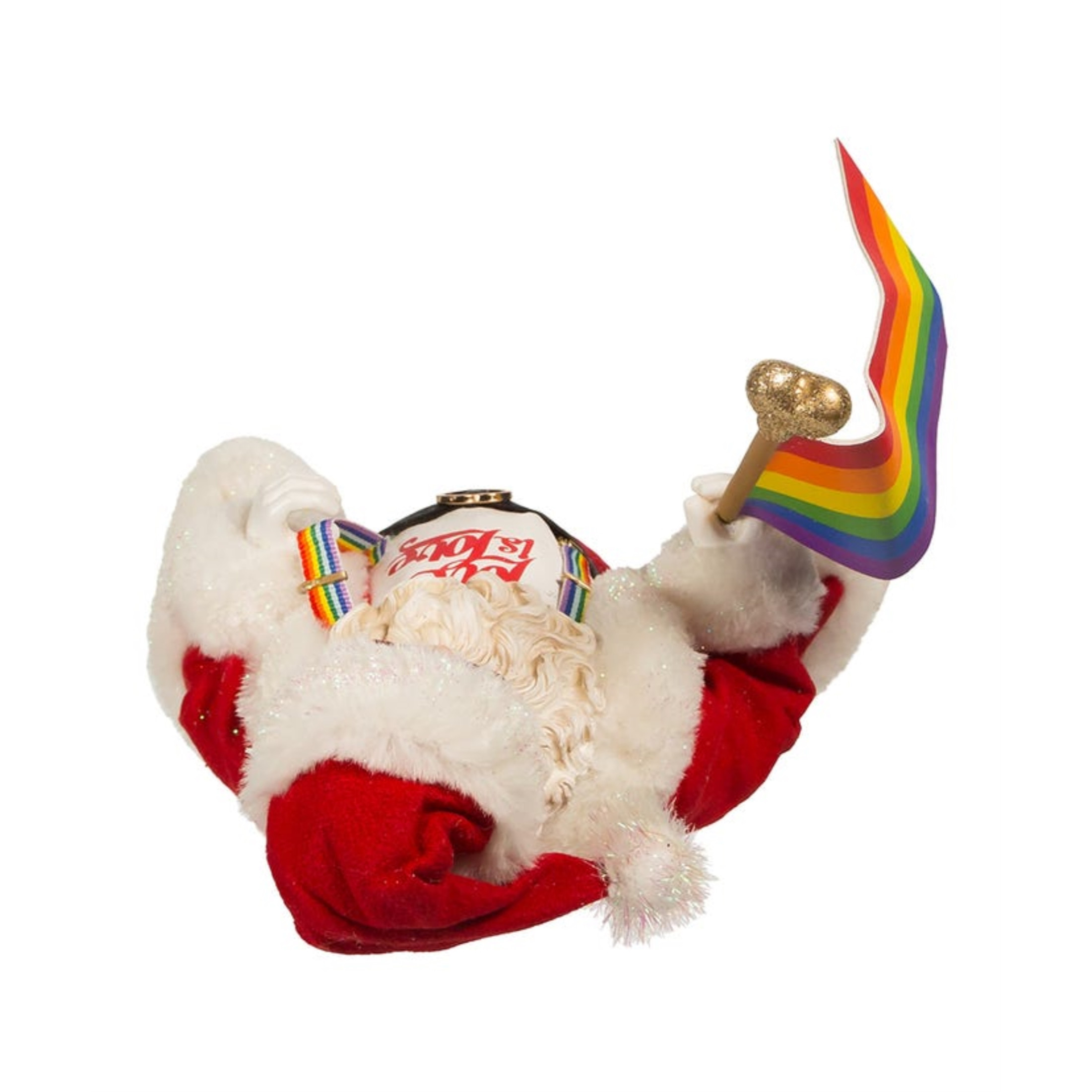 Kurt Adler Fabriché Pride Santa Christmas Figurine, 10" Kurt Adler Fabriché Pride Santa Christmas Figurine, 10"