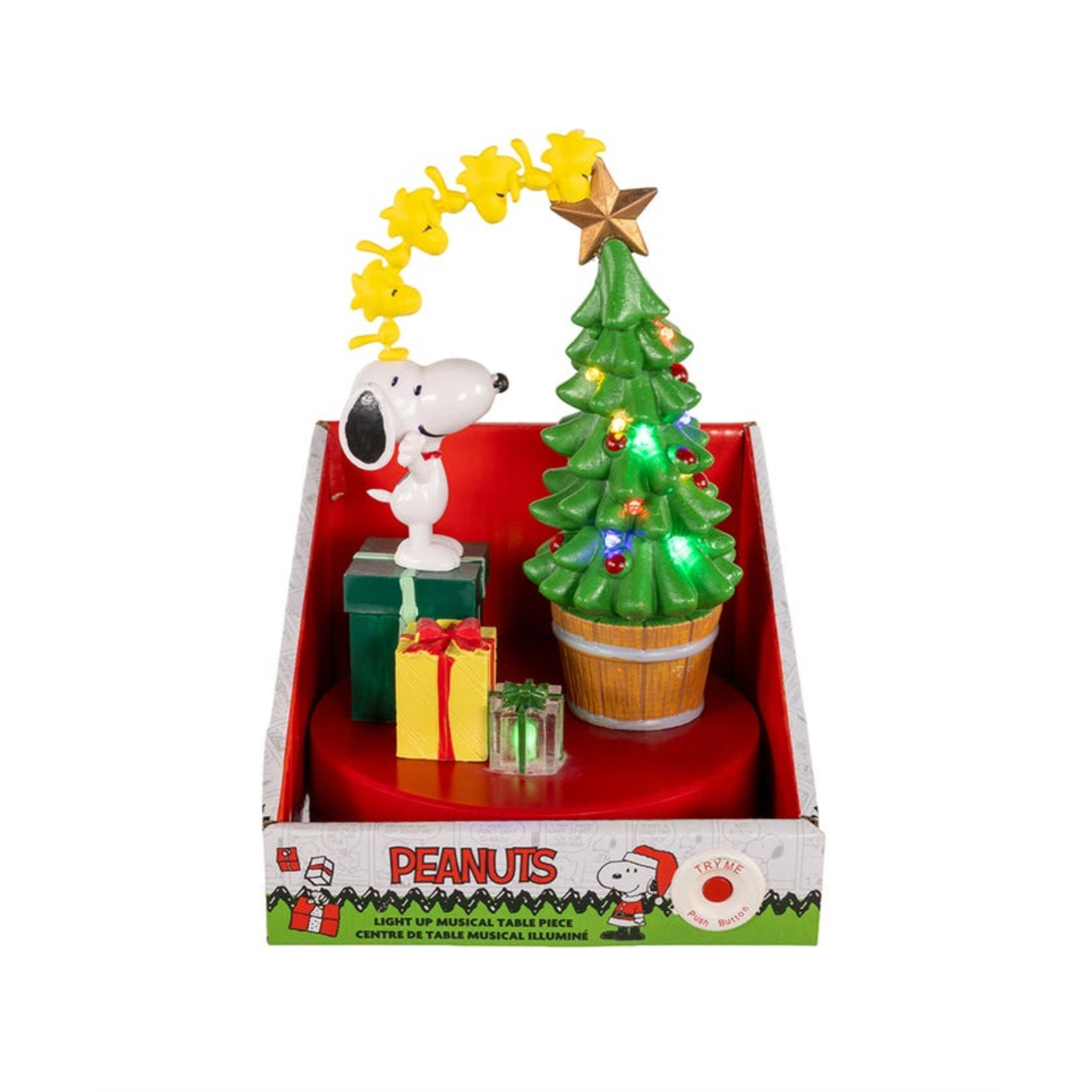 Kurt Adler Battery Operated Peanuts Musical Light-Up Table Piece Kurt Adler Battery Operated Peanuts Musical Light-Up Table Piece