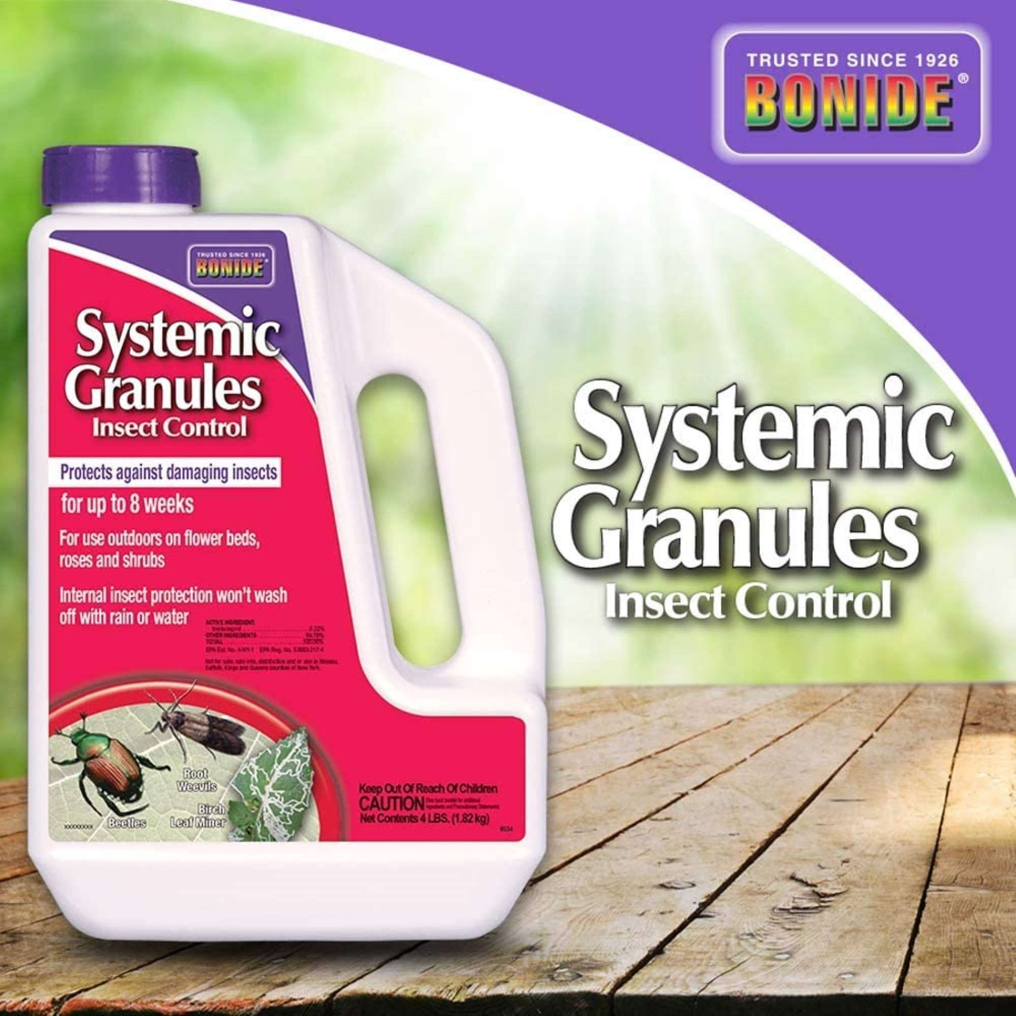 Bonide Systemic Houseplant Insect Control for Container Grown Plants, 4lbs