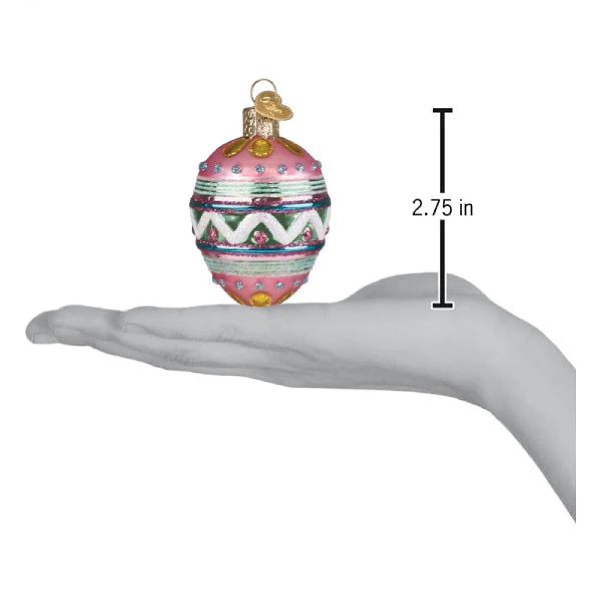 Old World Christmas Blown Glass Ornament for Christmas Tree, Easter Egg