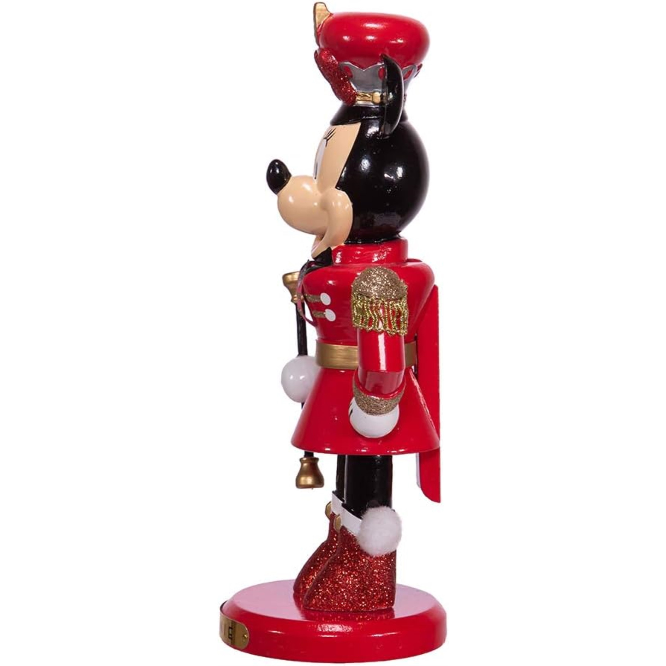 Kurt Adler Wooden Nutcrackers, Minnie Mouse Marching Band Leader, 10"