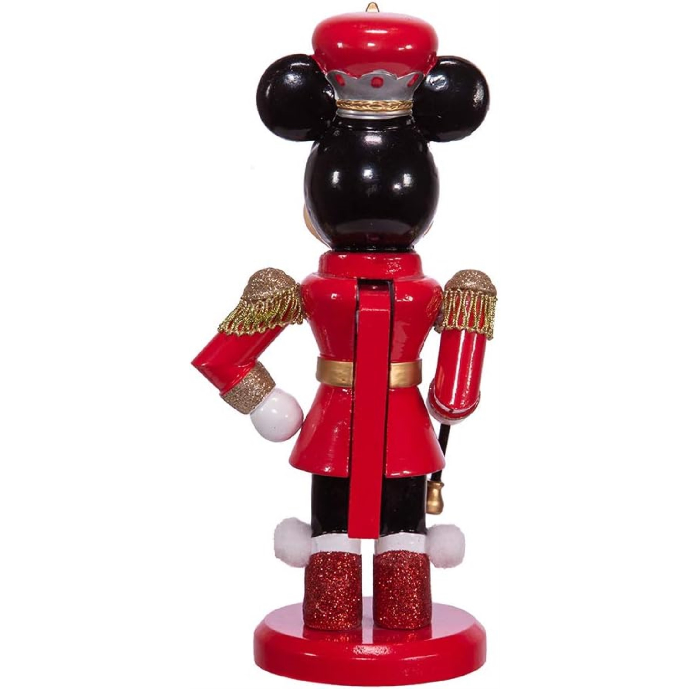 Kurt Adler Wooden Nutcrackers, Minnie Mouse Marching Band Leader, 10"
