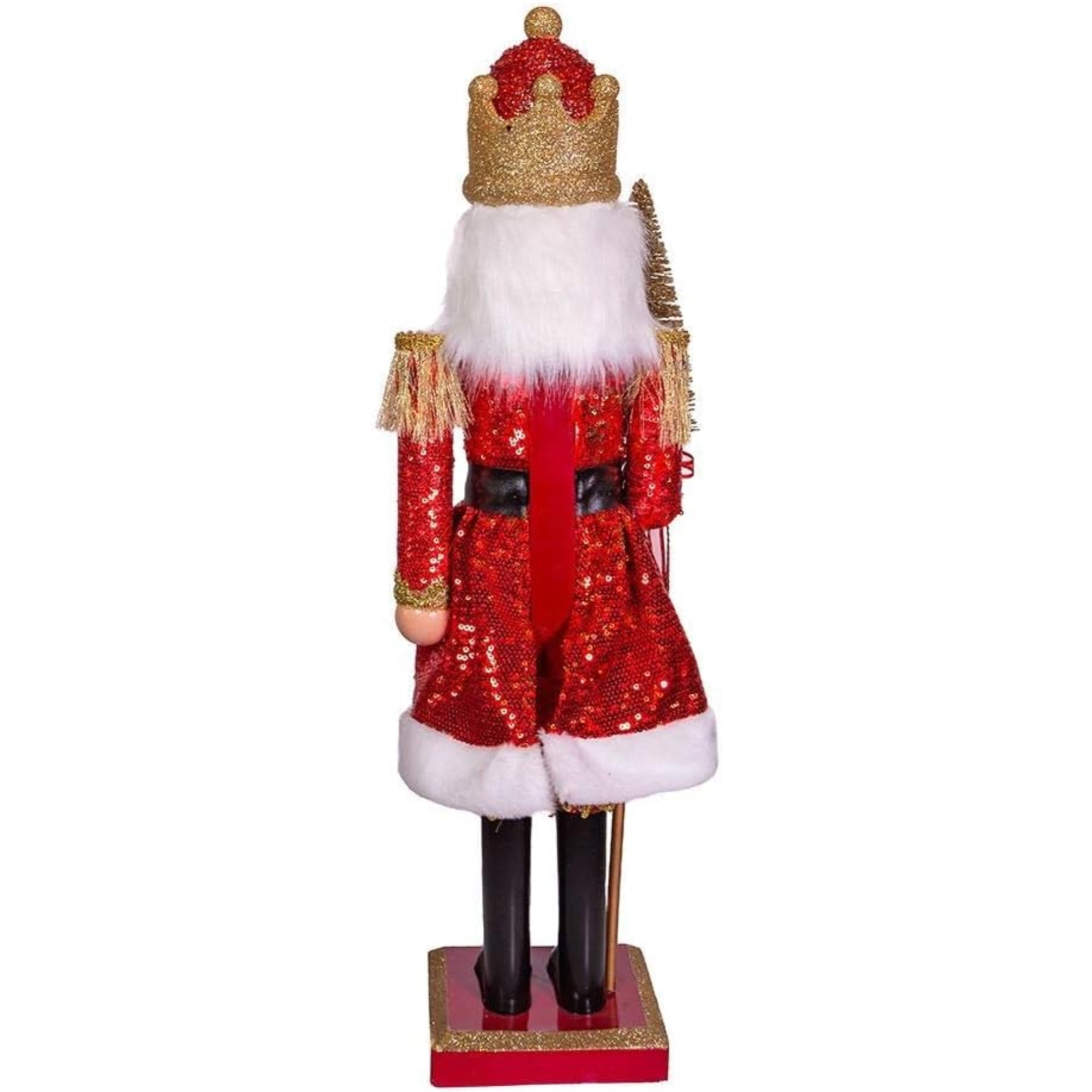 Kurt Adler Wooden Nutcrackers, Red and Gold King, 24"