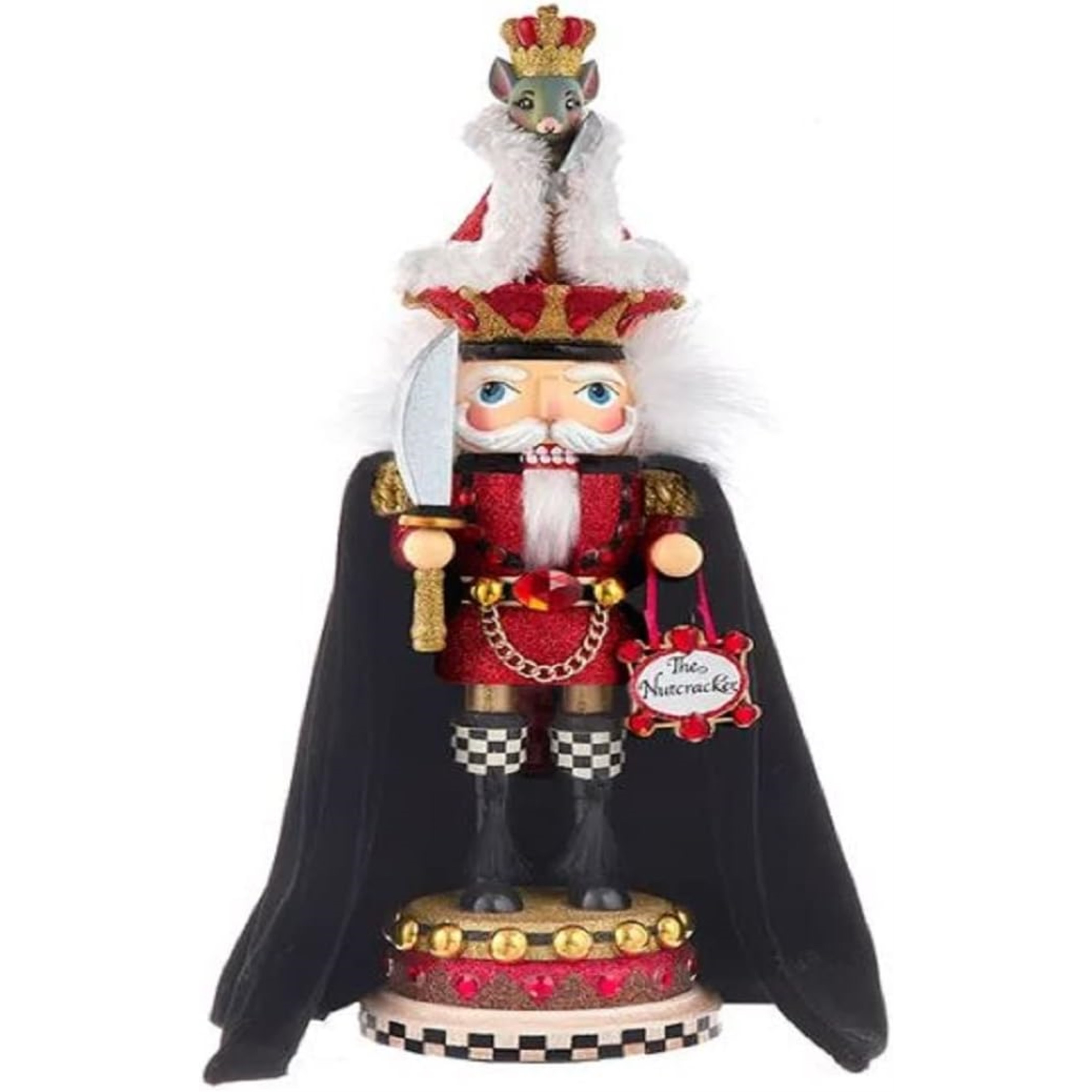 Kurt Adler Hollywood Wooden Nutcracker Collection, Nutcracker Suite Mouse King, 18"