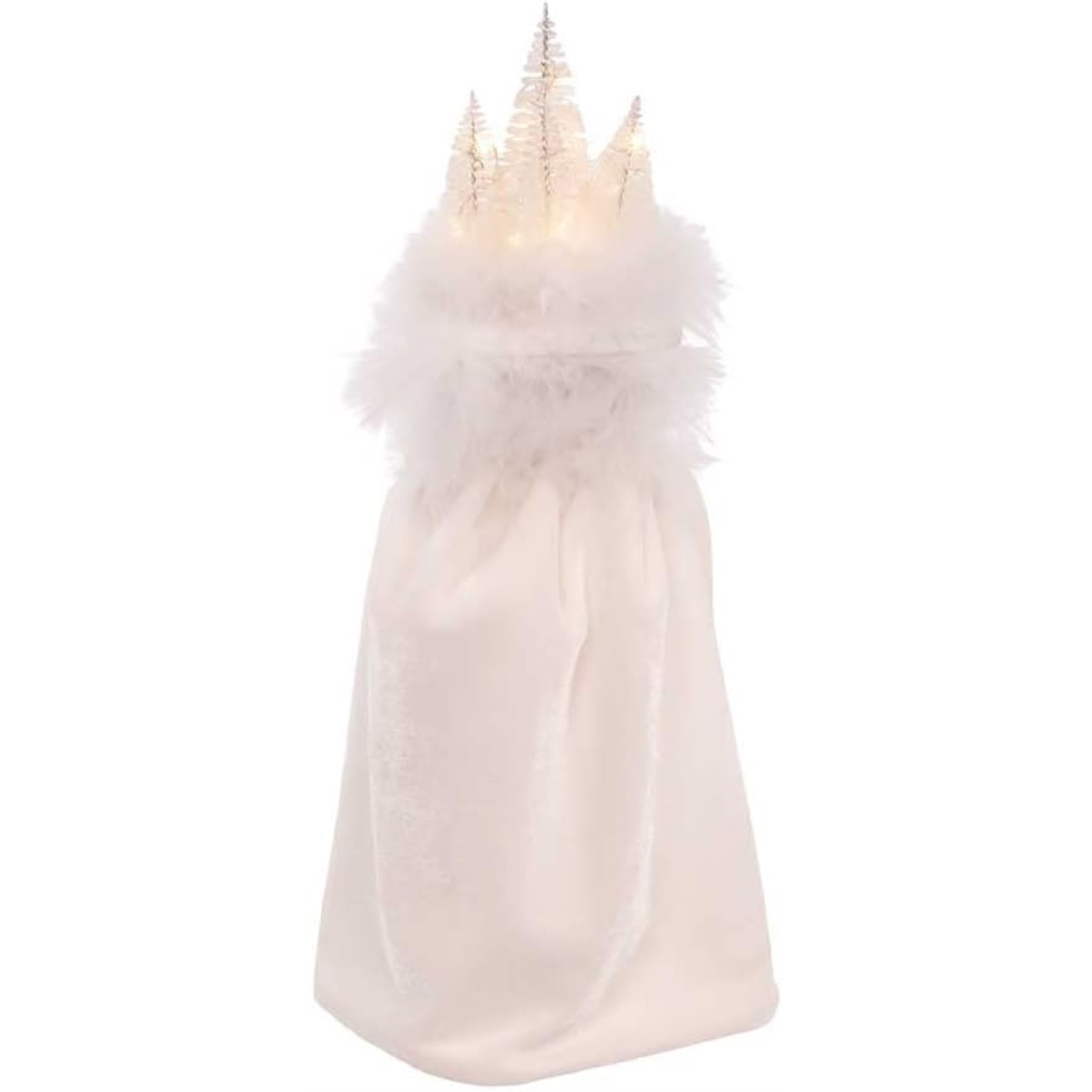 Kurt Adler Hollywood Wooden Nutcracker Collection, Battery Operated White Winter LED Hat, 15"